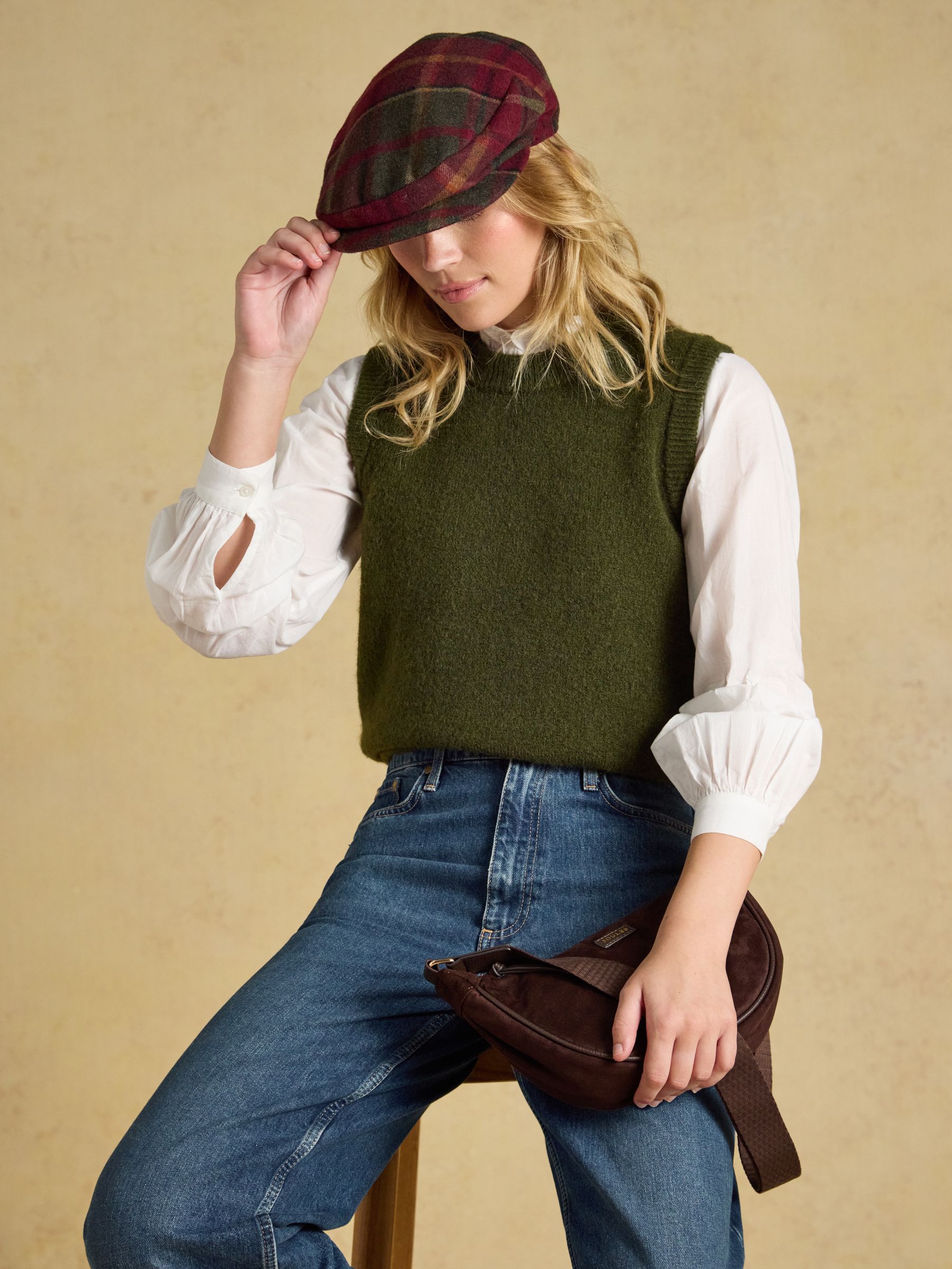 Ashby Berry Tweed Flat Cap - Image 3 of 7
