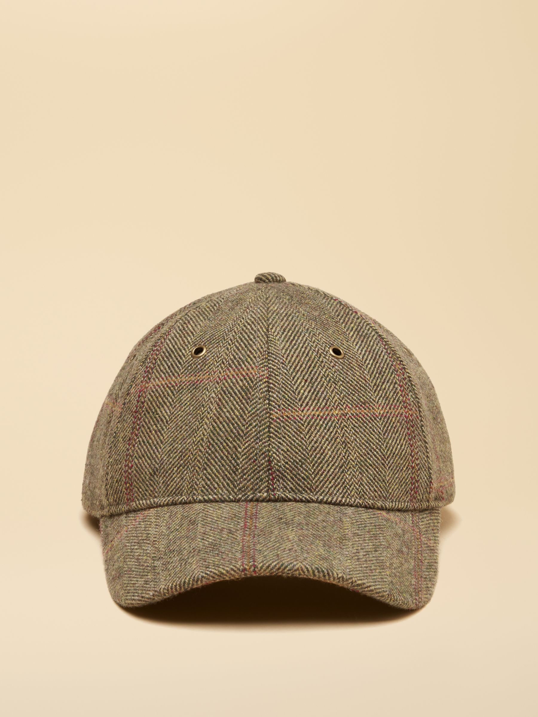 Perry Khaki Tweed Baseball Cap - Image 4 of 7