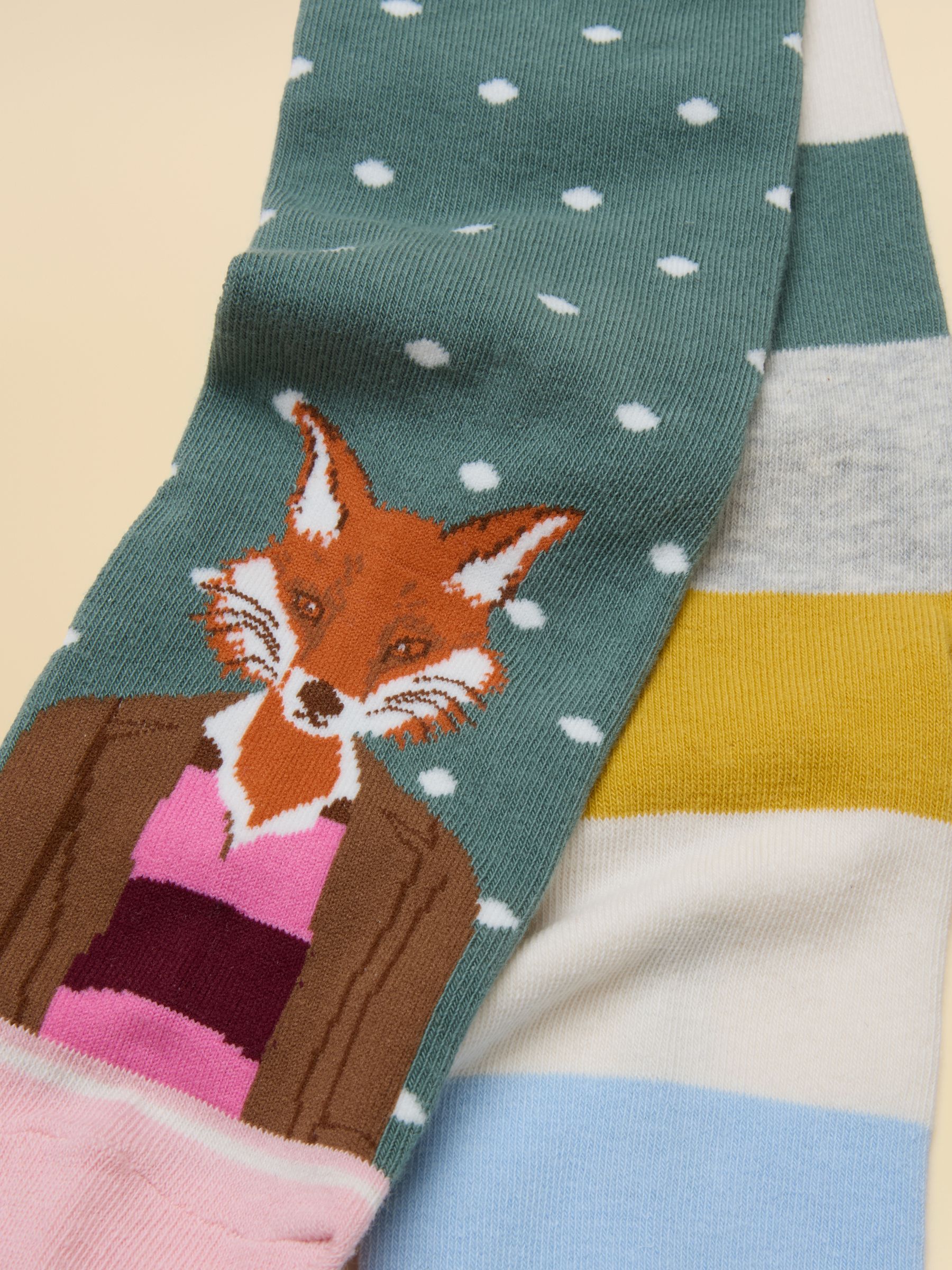 Women's Everyday Green Jonty Cotton Blend Socks 2 Pack (size 4-8) - Image 2 of 2 Women's Everyday Green Jonty Cotton Blend Socks 2 Pack (size 4-8) - Image 2 of 2