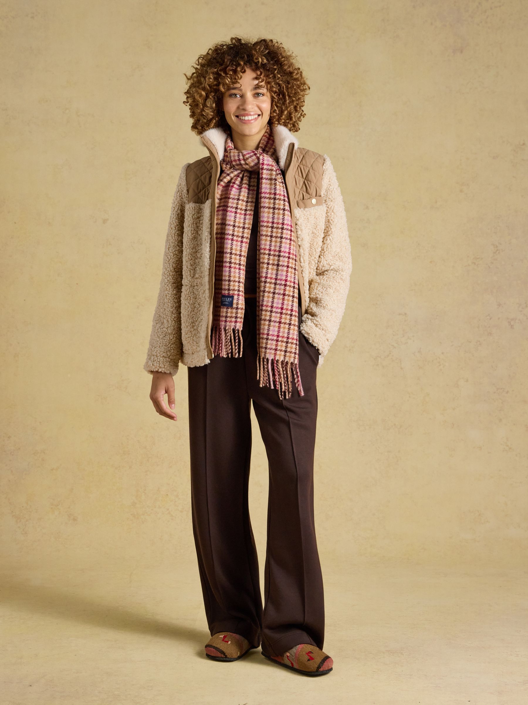 Langtree Berry Houndstooth Scarf - Image 3 of 6