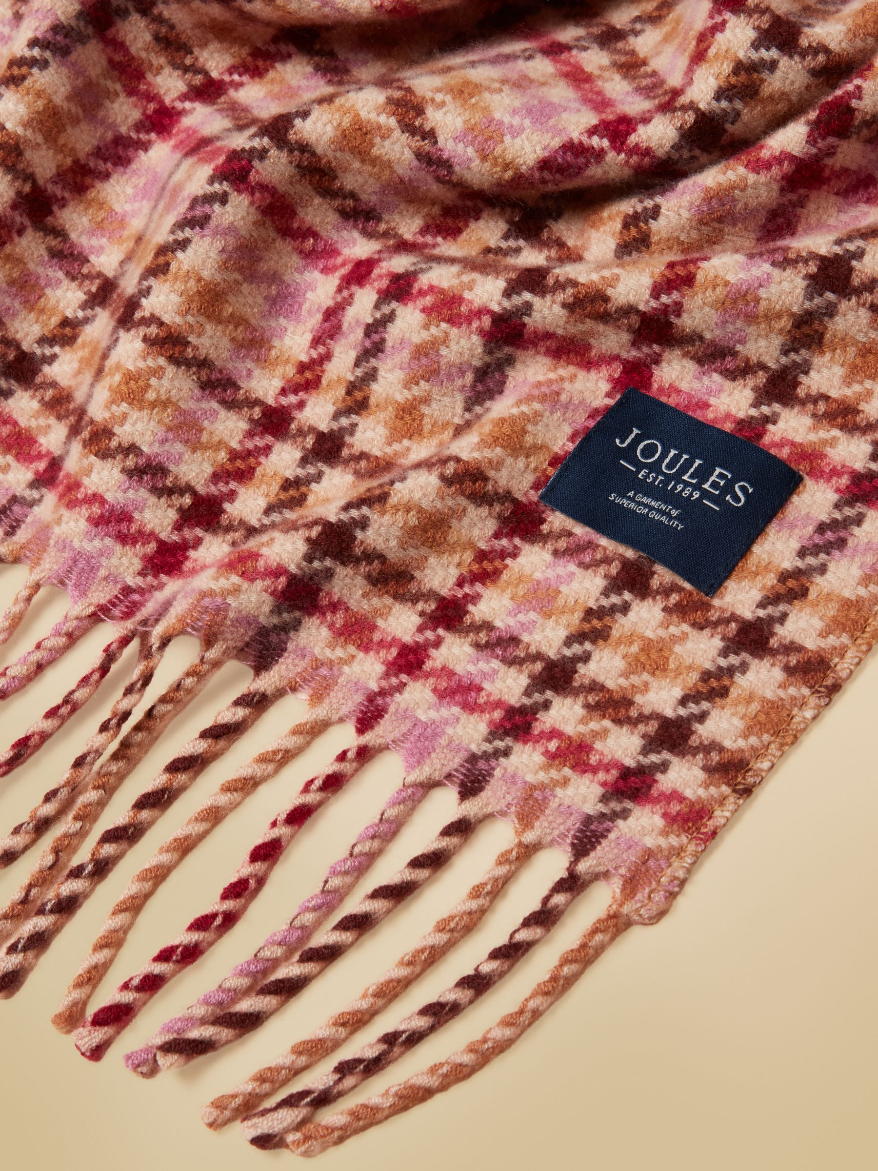 Langtree Berry Houndstooth Scarf - Image 4 of 6