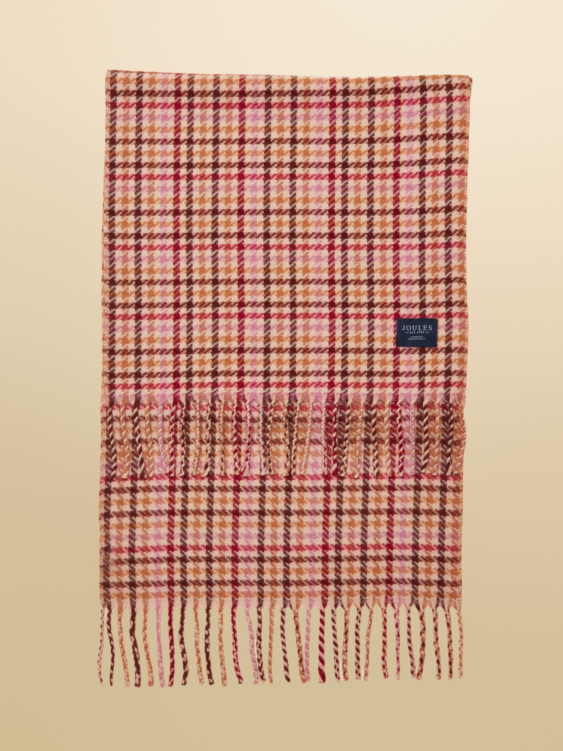 Langtree Berry Houndstooth Scarf - Image 6 of 6