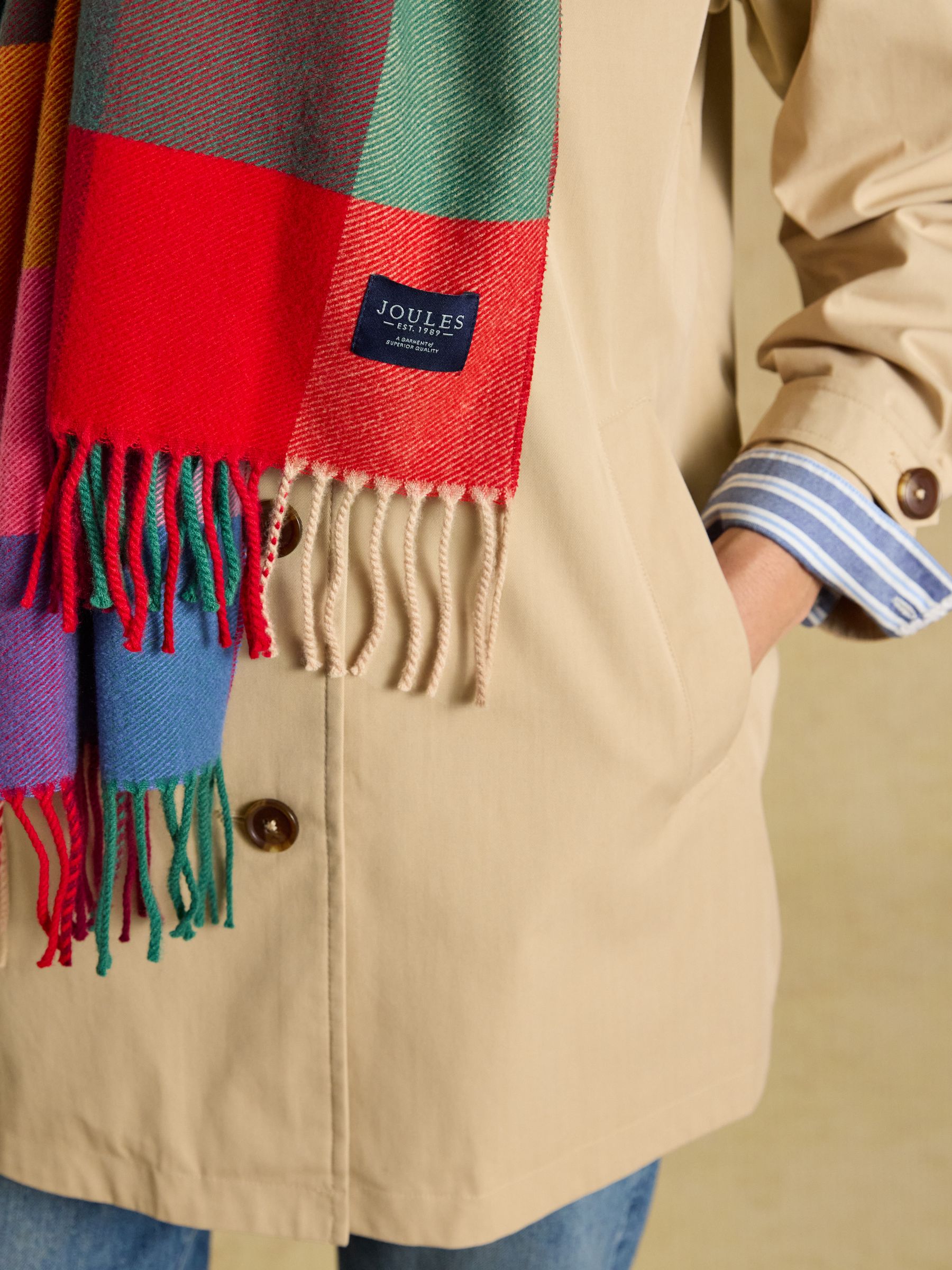 Langtree Bright Gingham Scarf - Image 4 of 8