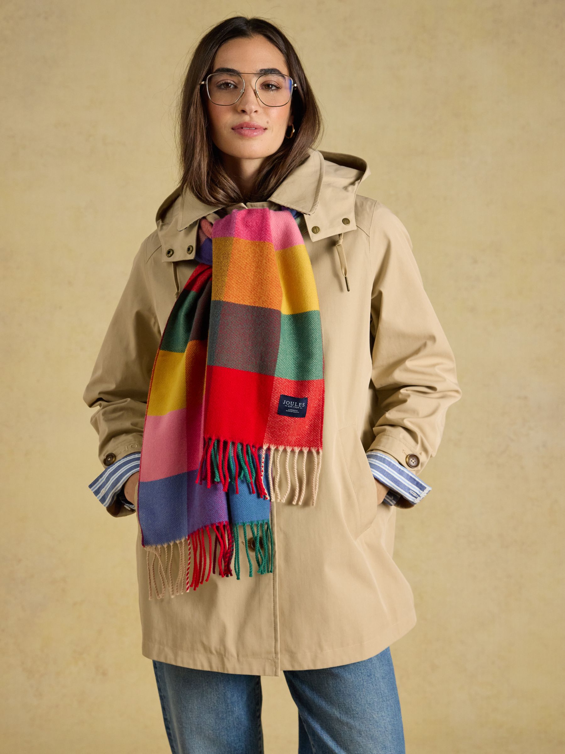 Langtree Bright Gingham Scarf - Image 5 of 8