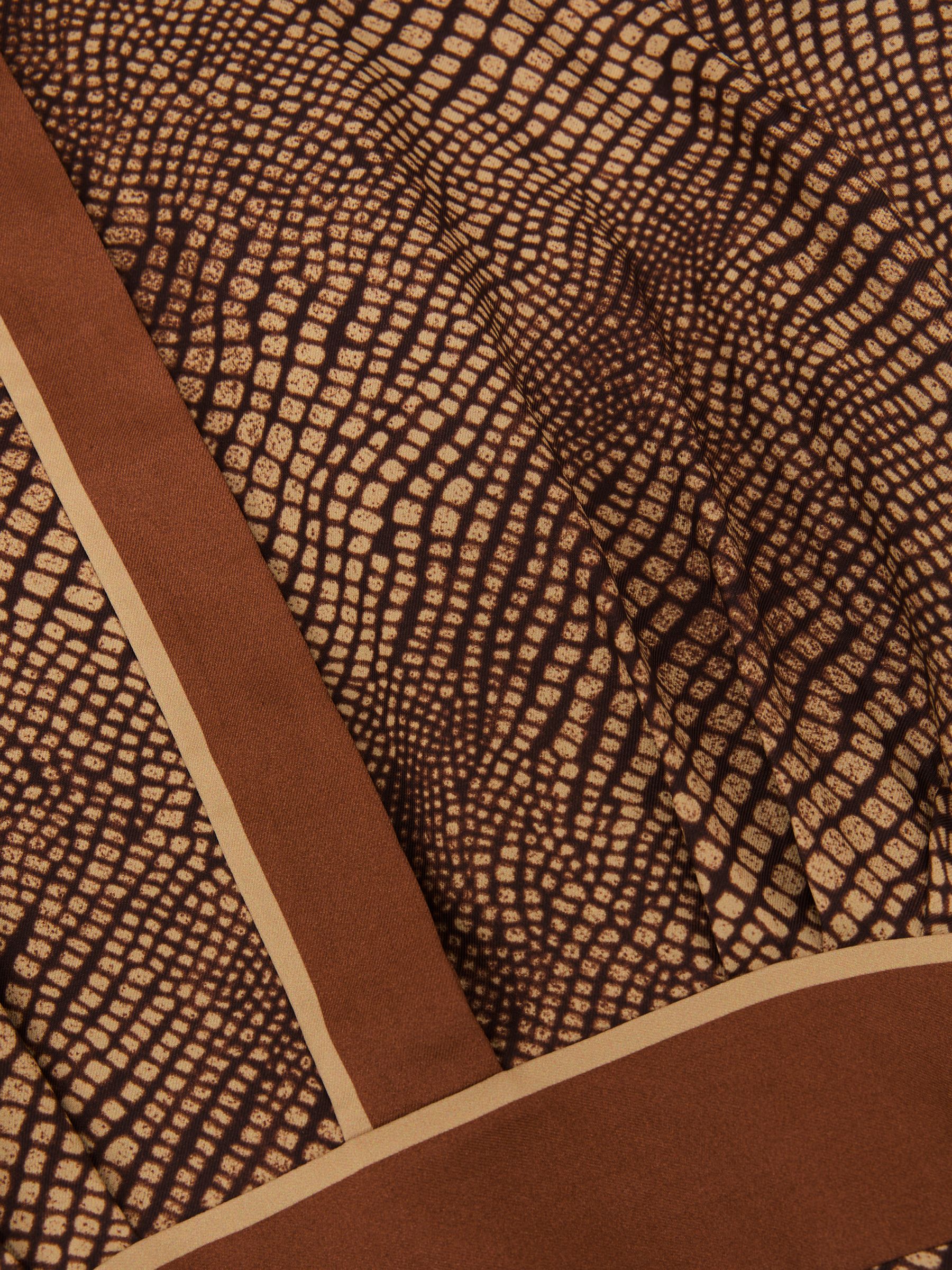 Petite Animal-Print Midi Shirt Dress in Neutral - Image 6 of 7