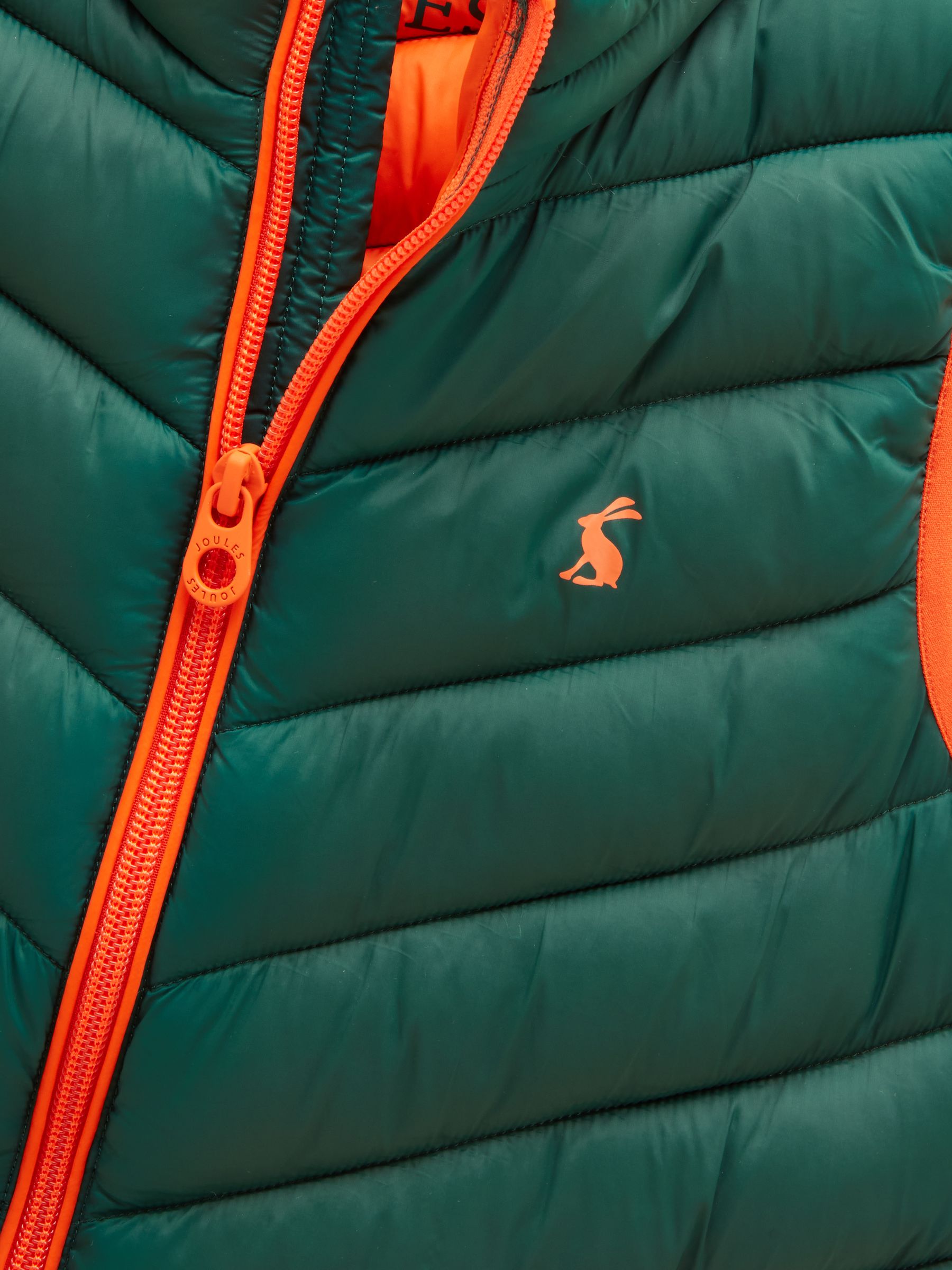 Kids' Crofton Dark Green Showerproof Padded Zip Up Gilet - Image 3 of 5