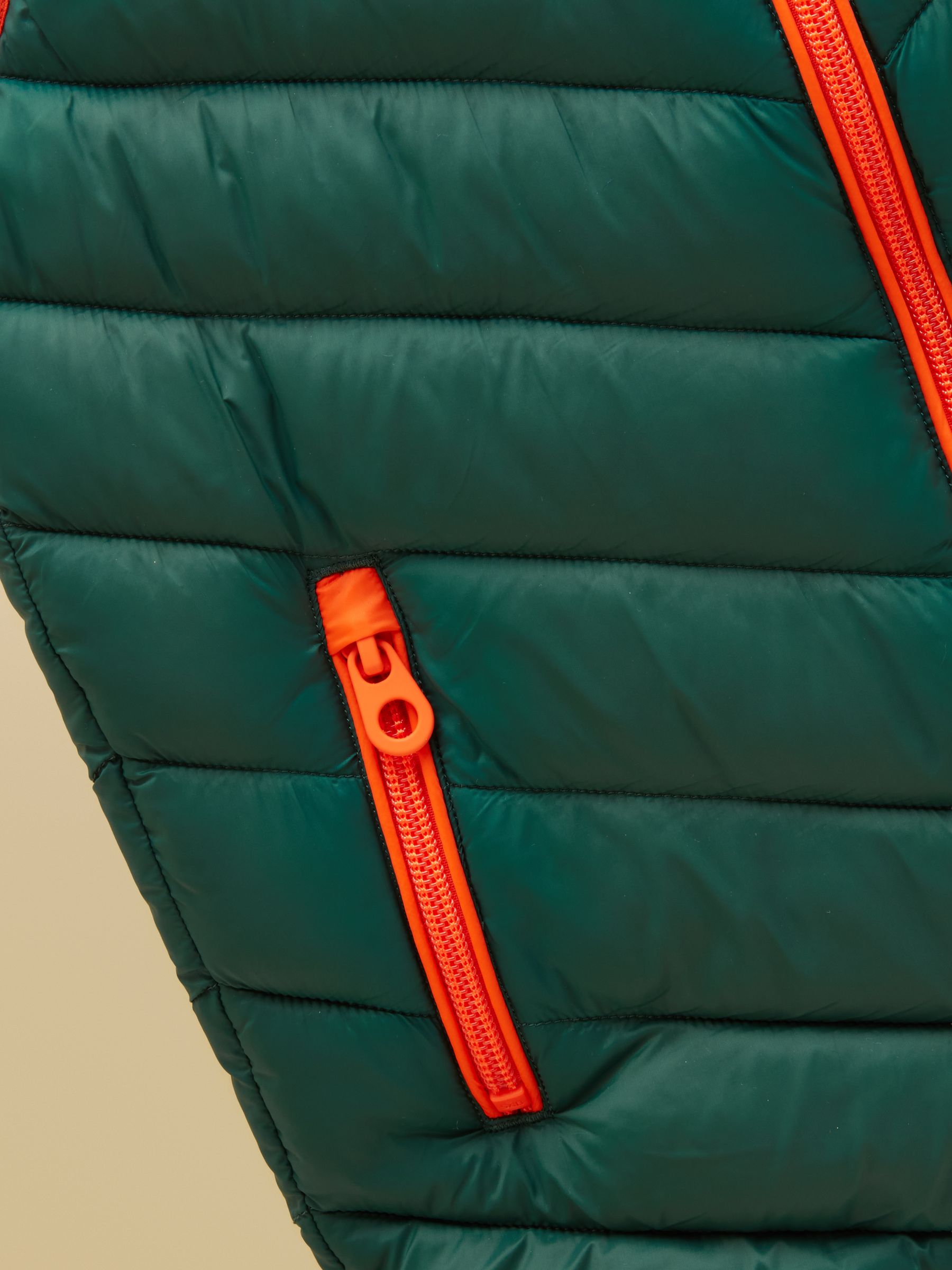 Kids' Crofton Dark Green Showerproof Padded Zip Up Gilet - Image 4 of 5