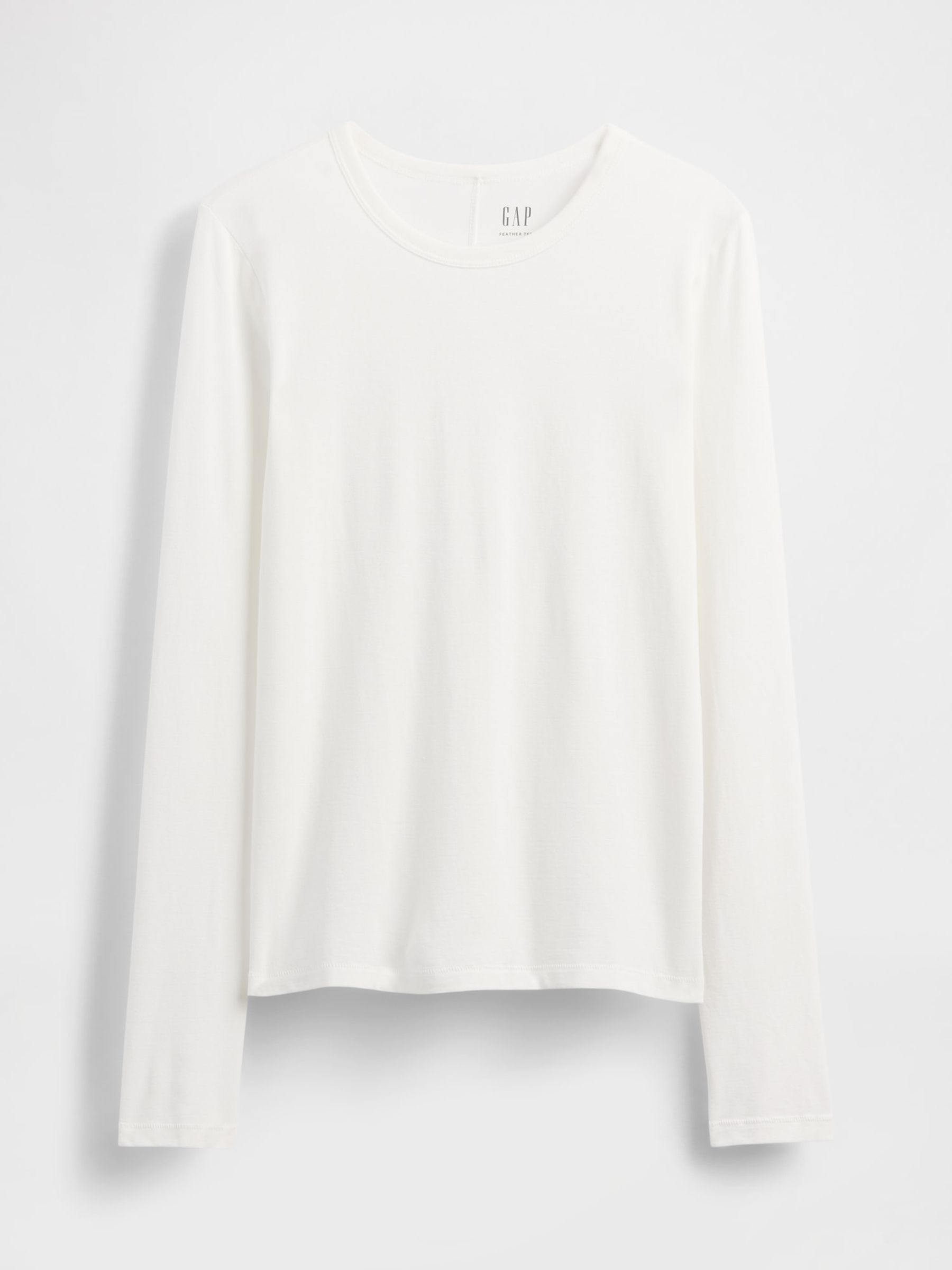 White Featherweight Crew Neck T-Shirt - Image 1 of 3 White Featherweight Crew Neck T-Shirt - Image 1 of 3