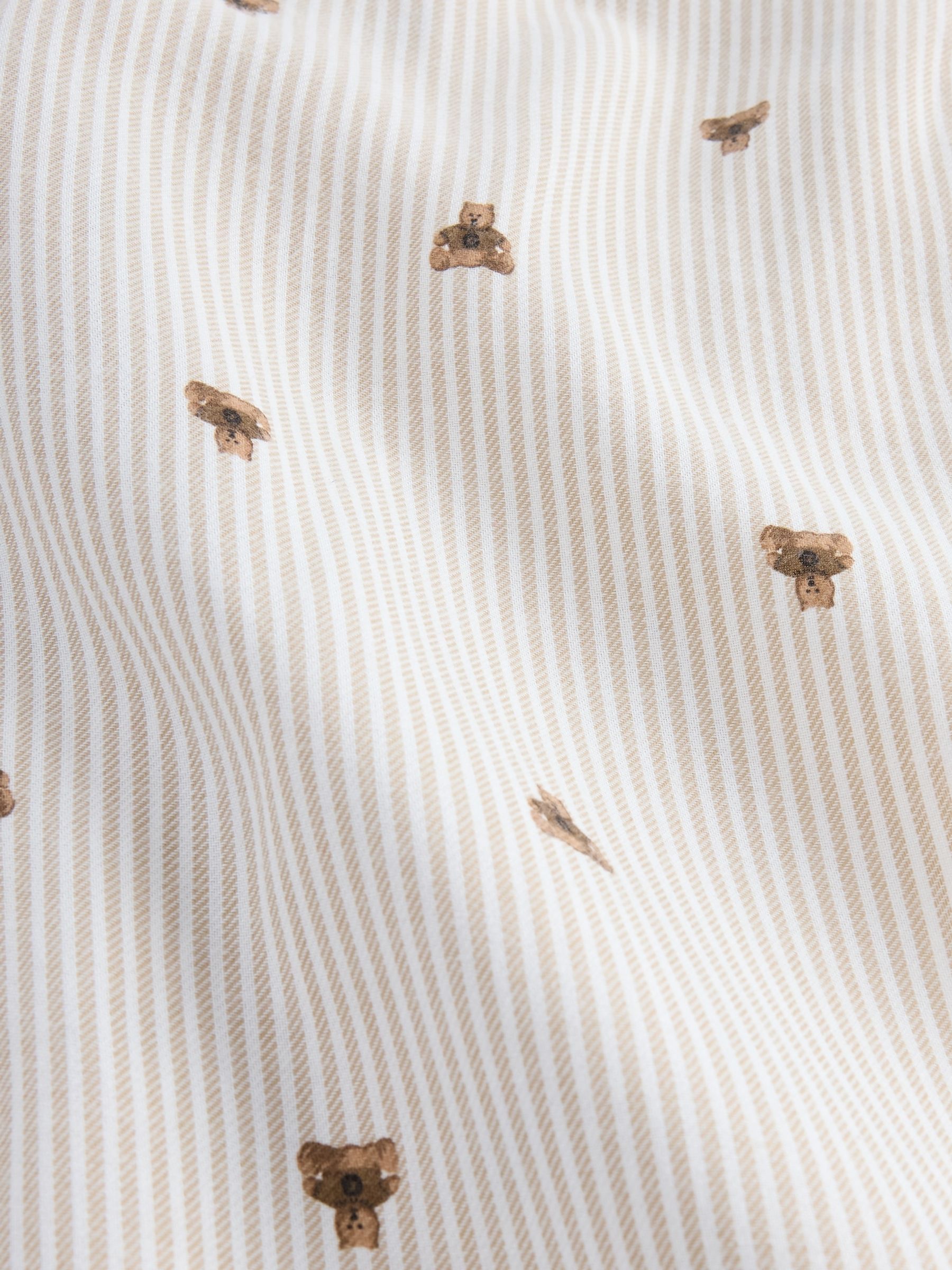 Beige Stripe Matching Family Flannel Pyjama Bottoms - Image 4 of 4