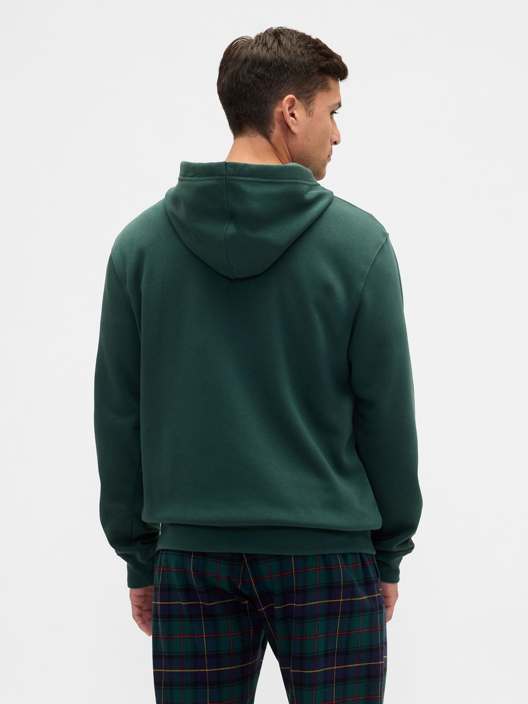 Green Relaxed Logo Zip Hoodie - Image 2 of 4