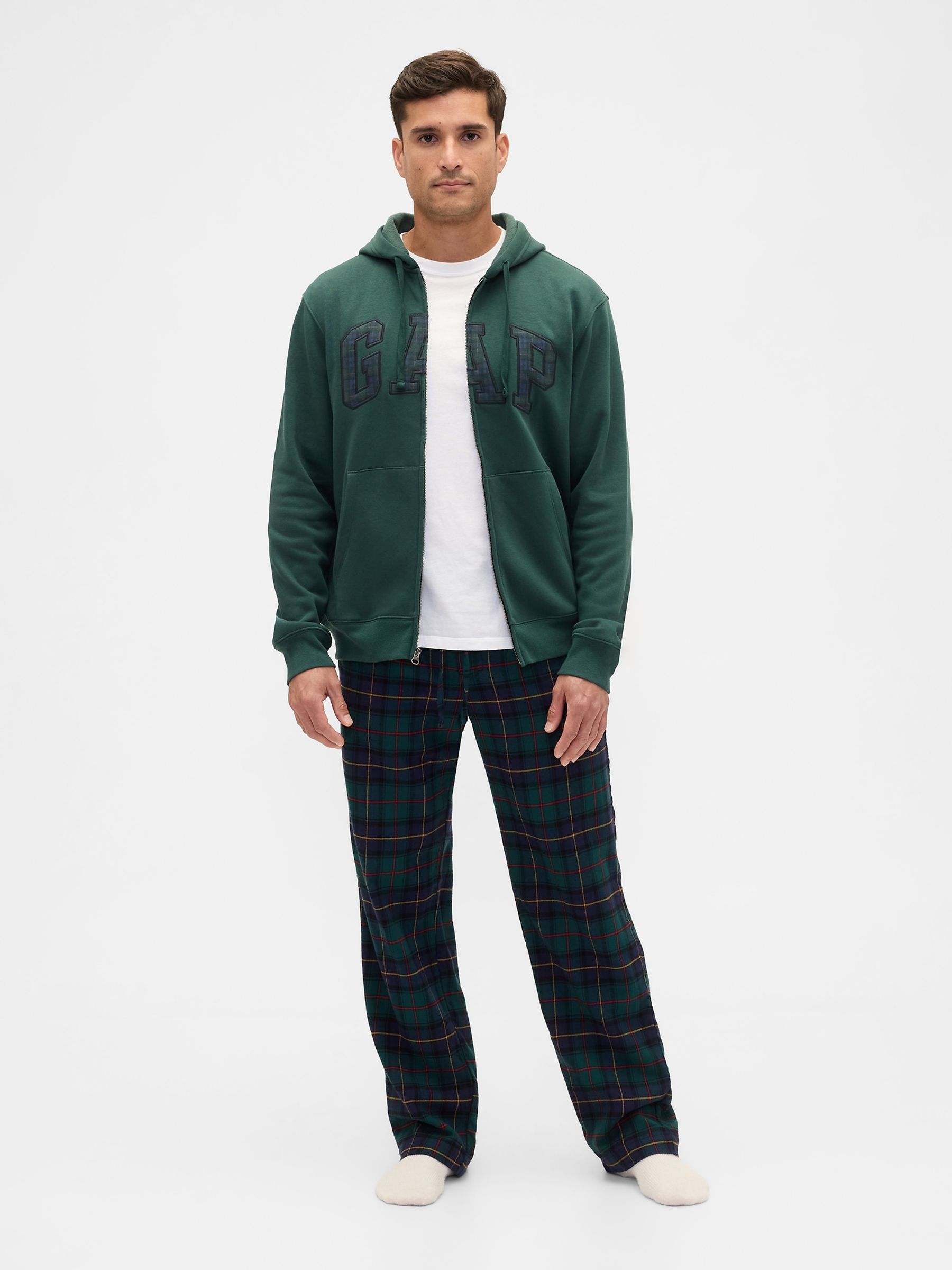 Green Relaxed Logo Zip Hoodie - Image 3 of 4