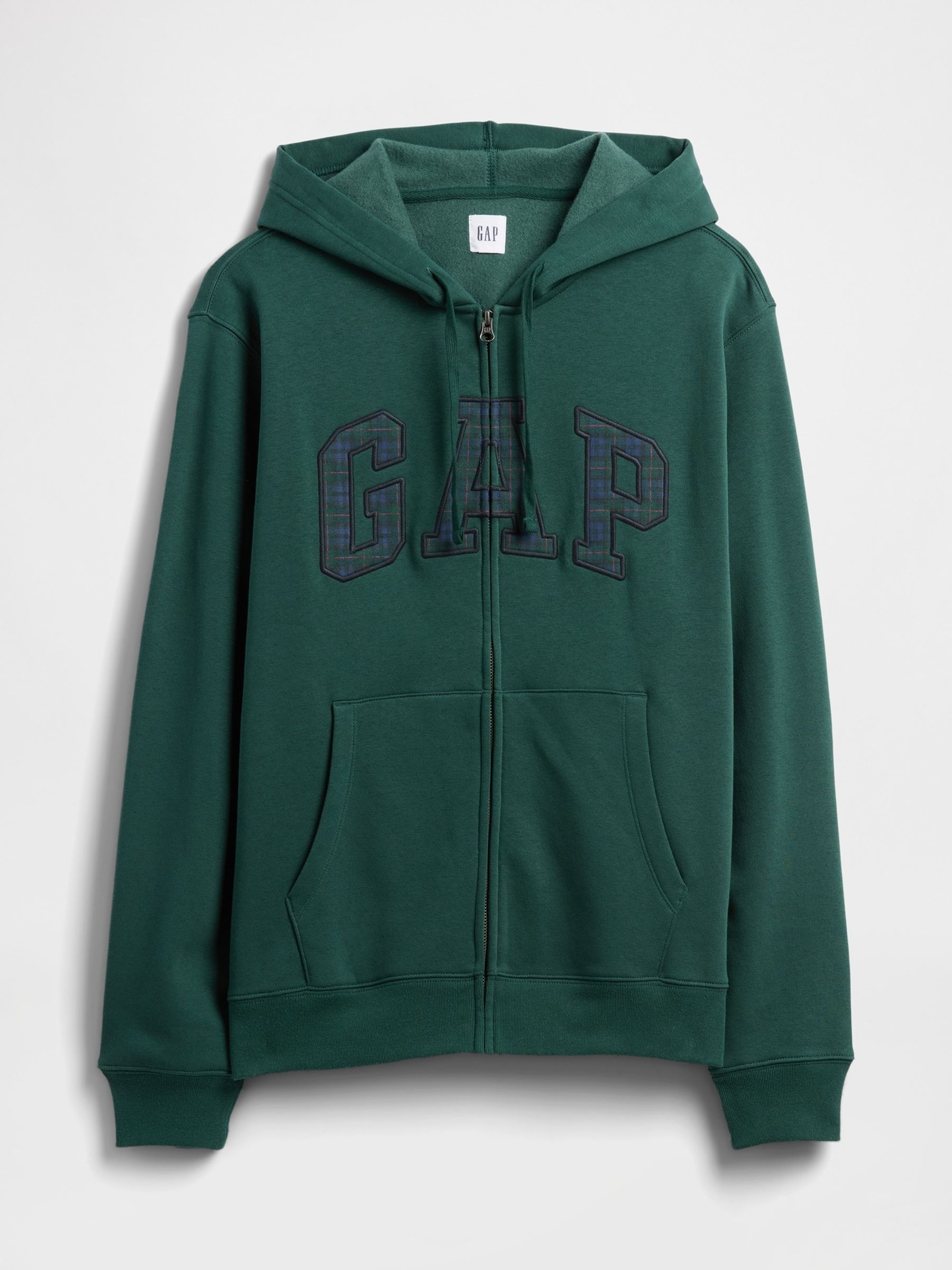 Green Relaxed Logo Zip Hoodie - Image 4 of 4