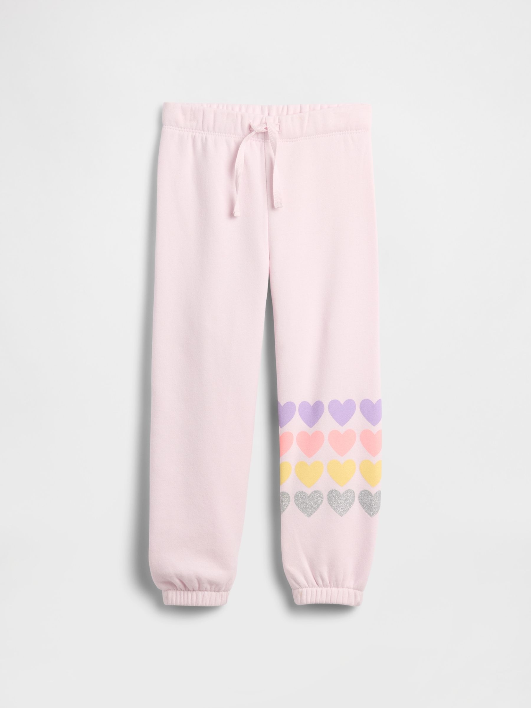 Pink Relaxed Pull On Logo Joggers - Image 1 of 3