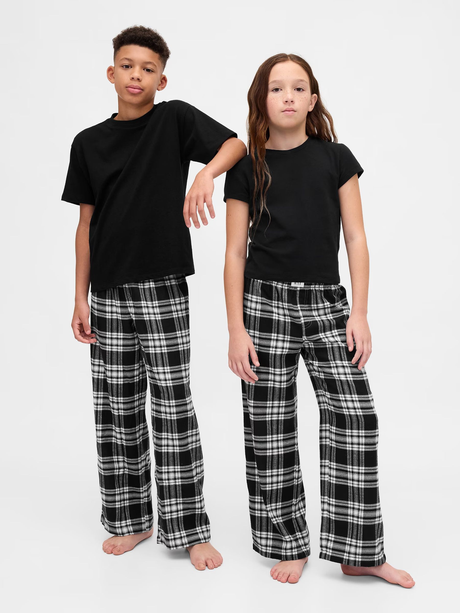 Black Check Matching Family Flannel Pyjama Bottoms - Image 1 of 6