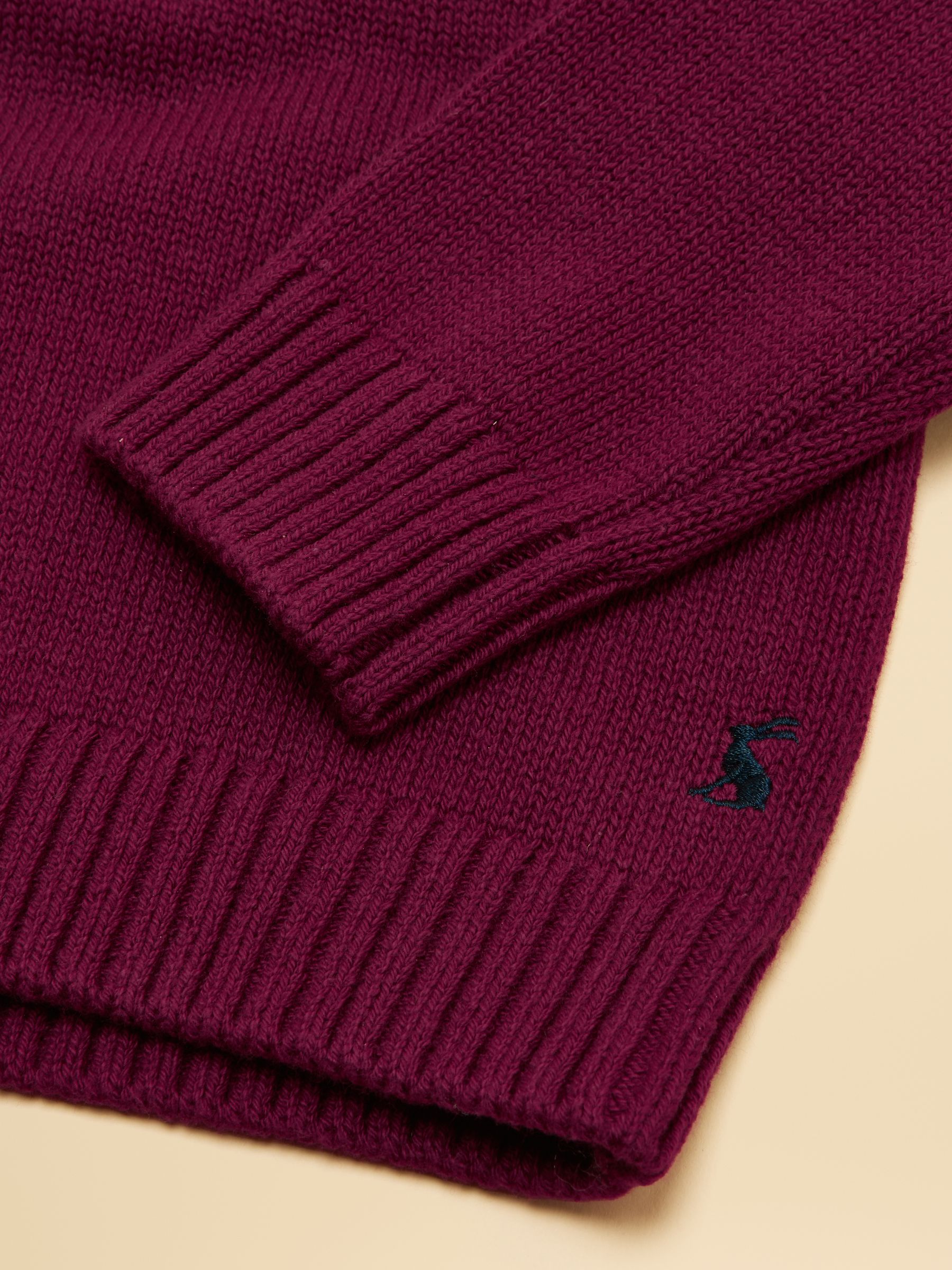 Boys' Intarsia Purple Knit Jumper - Image 4 of 4 Boys' Intarsia Purple Knit Jumper - Image 4 of 4