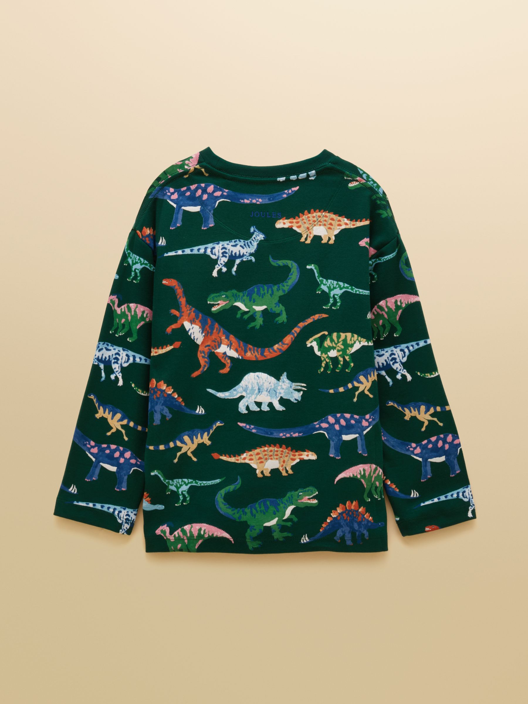 Boys' Kipwell Green Dino Long Sleeve Pyjama Set - Image 3 of 8