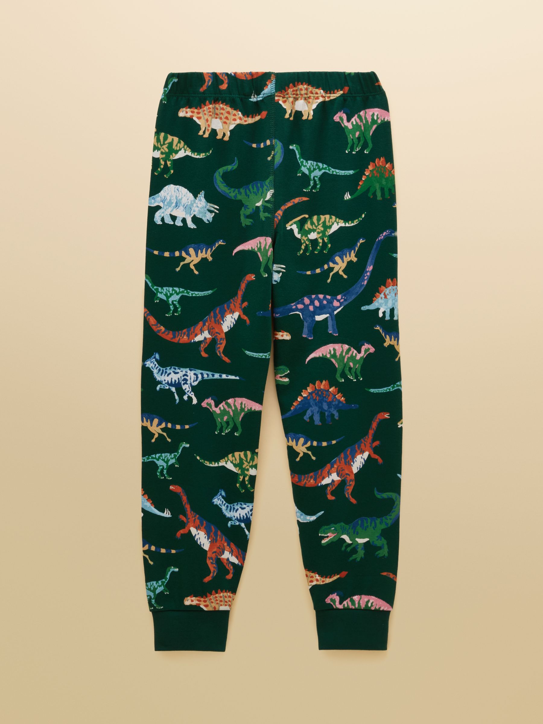 Boys' Kipwell Green Dino Long Sleeve Pyjama Set - Image 5 of 8