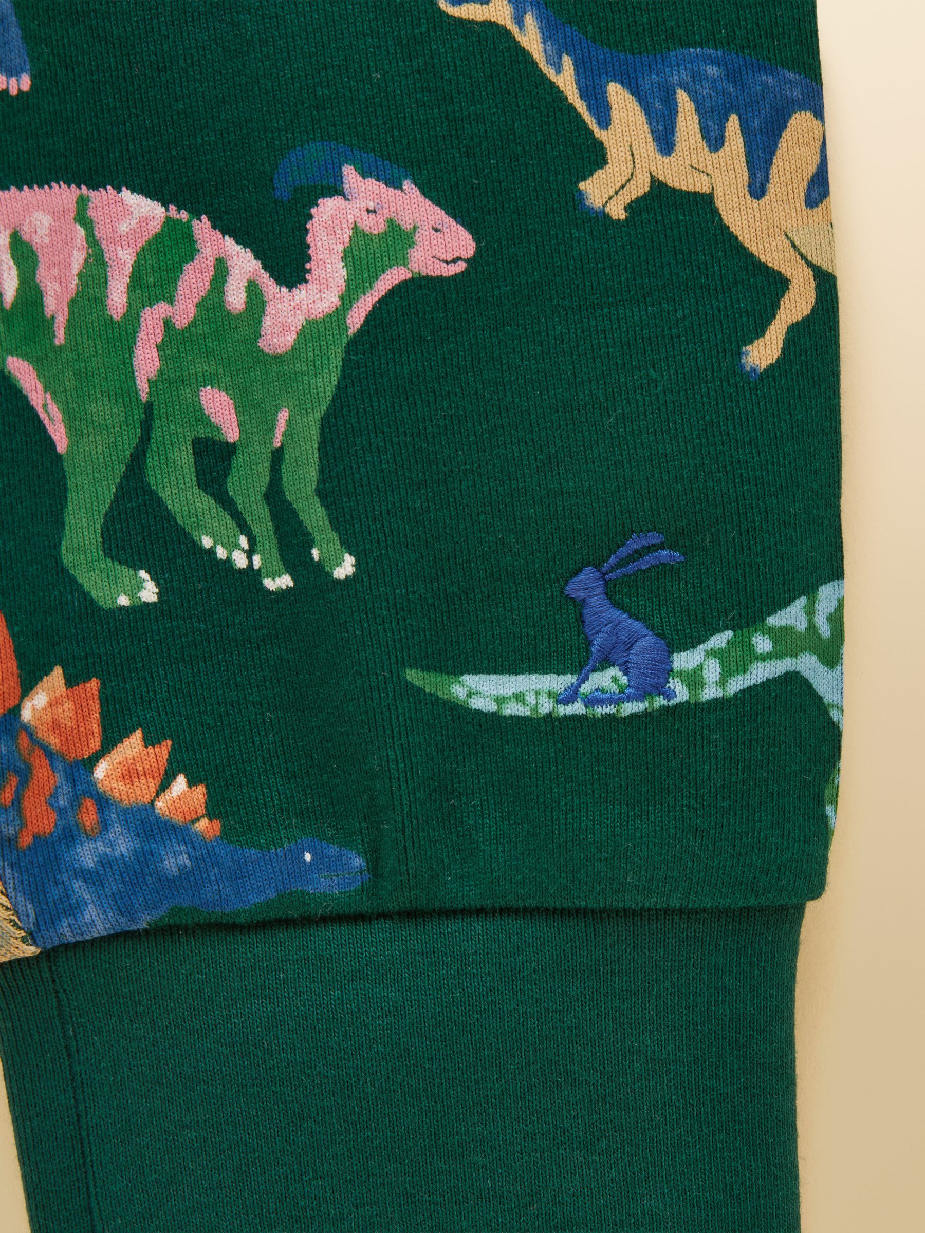 Boys' Kipwell Green Dino Long Sleeve Pyjama Set - Image 8 of 8