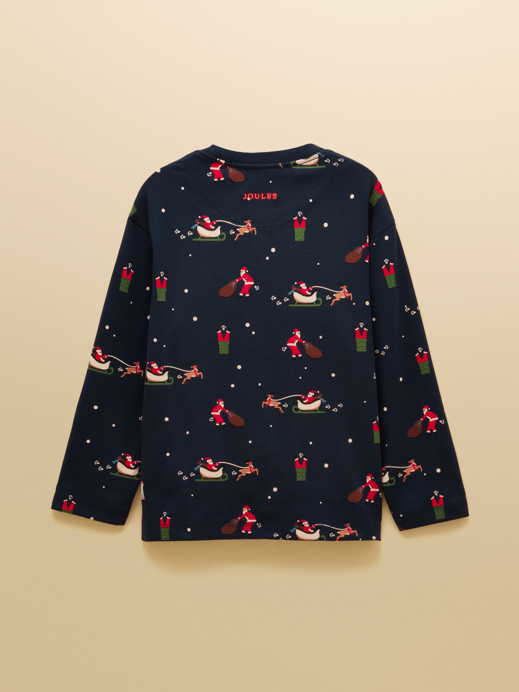 Pyjima Boys' Kipwell Navy Blue Long Sleeve Pyjama Set | Joules