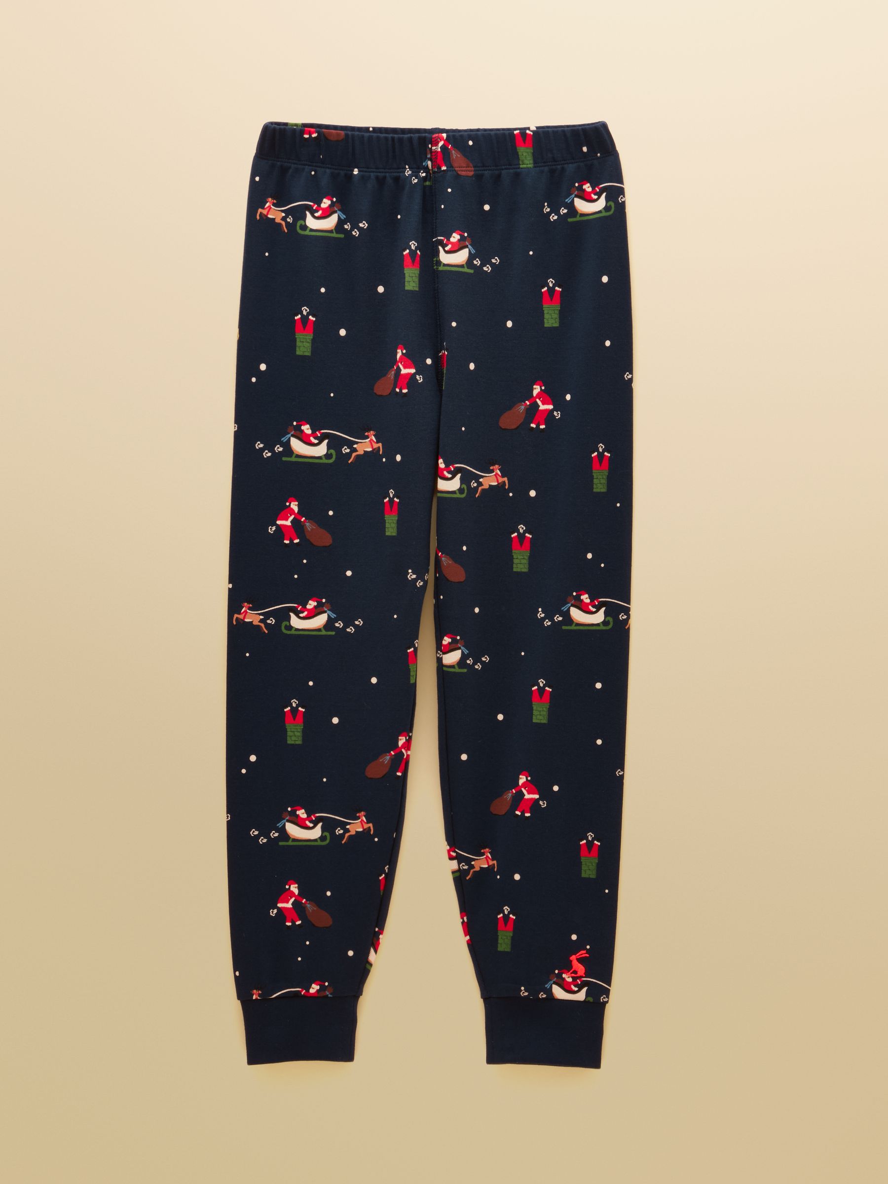 Boys' Kipwell Navy Blue Long Sleeve Pyjama Set - Image 4 of 7
