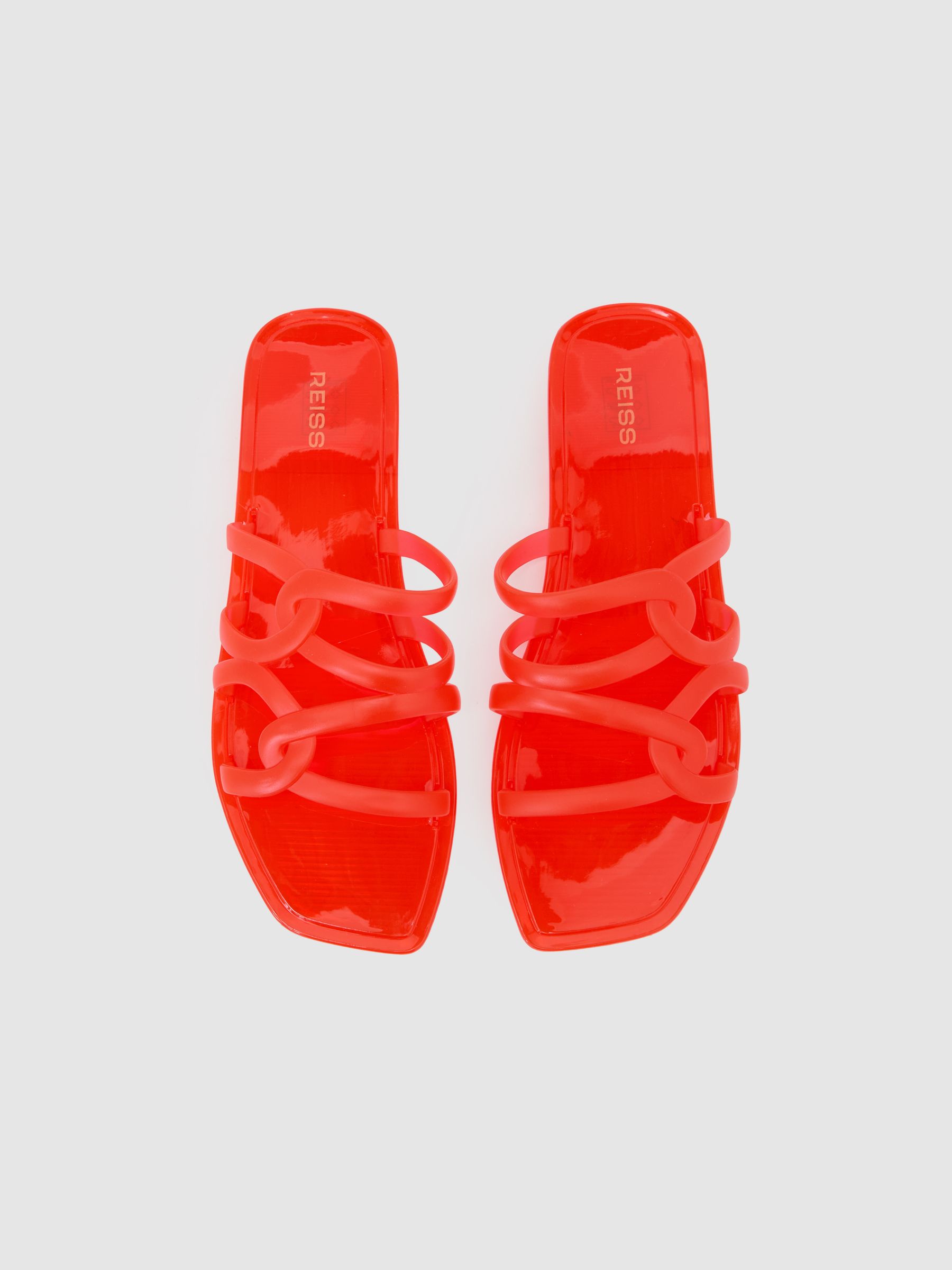Interlocking Jelly Slide Sandals in Pink - image 4