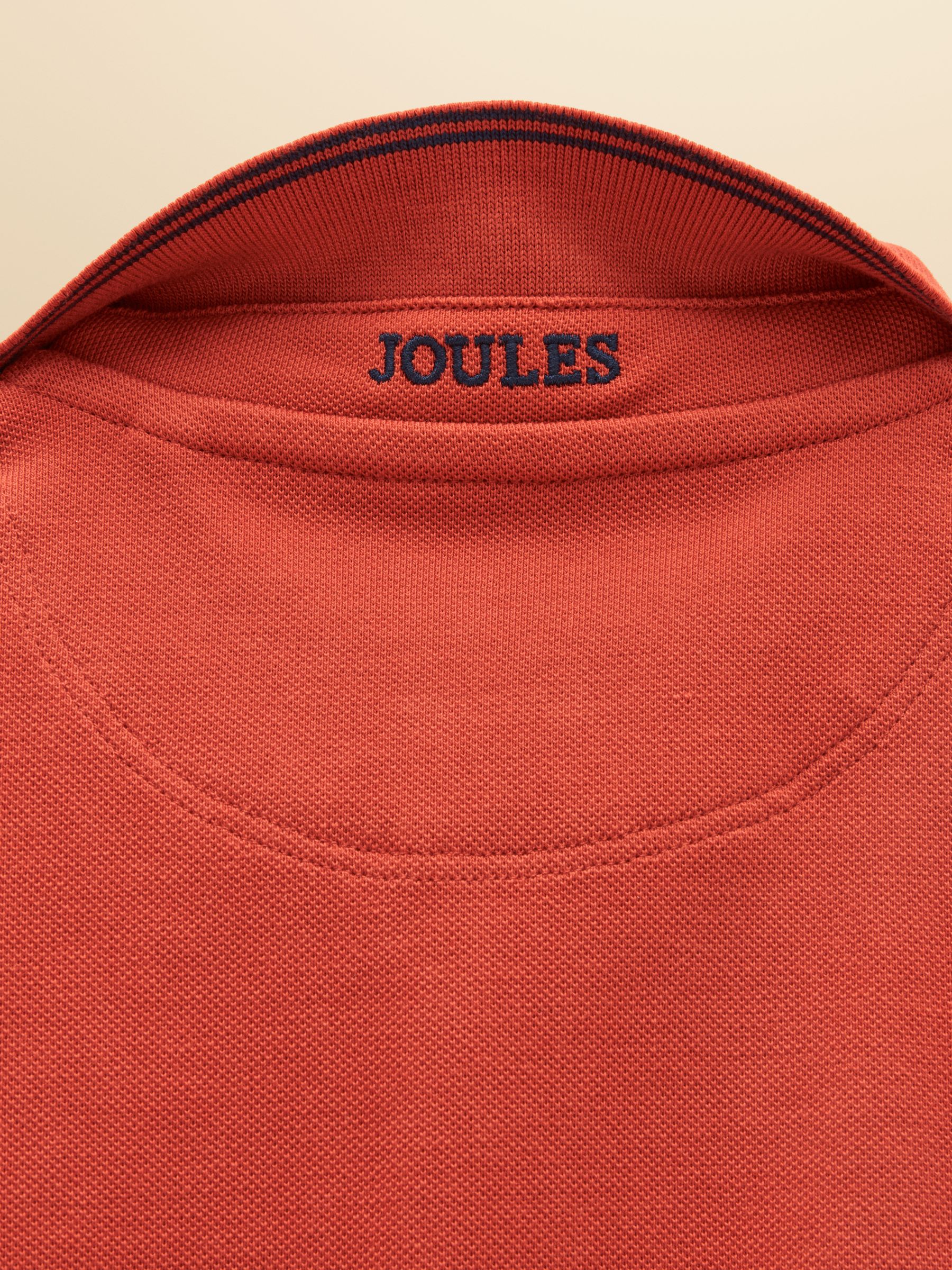 Boys' Woody Burnt Orange Short Sleeve Cotton Polo Shirt - Image 4 of 5