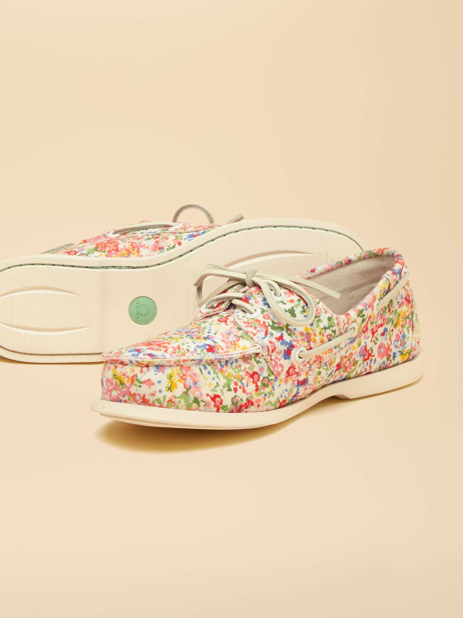Joules X Chatham Ditsy Jetty Deck Shoes - Image 5 of 6