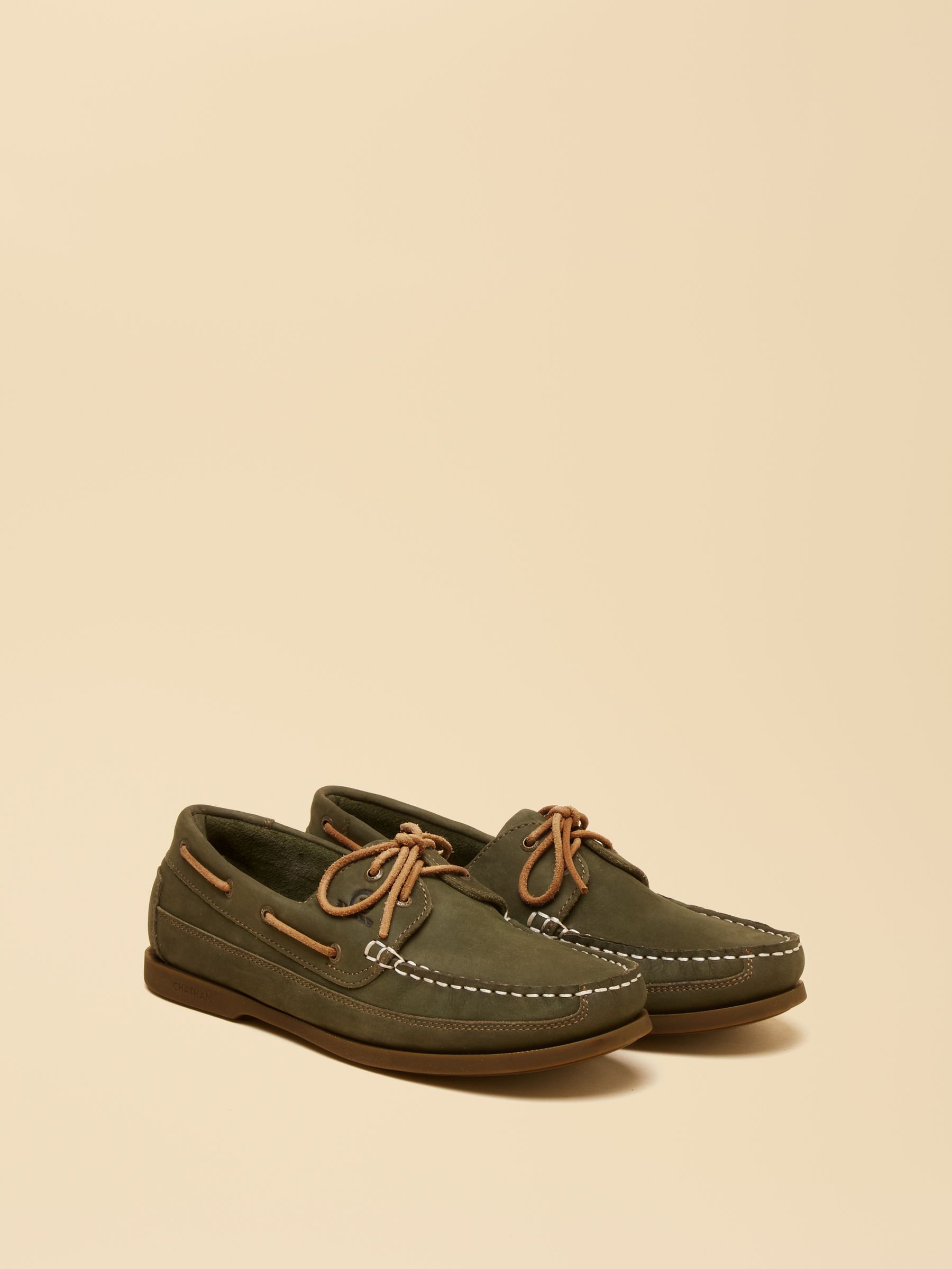 Joules X Chatham Green Cove Deck Shoes - Image 1 of 6