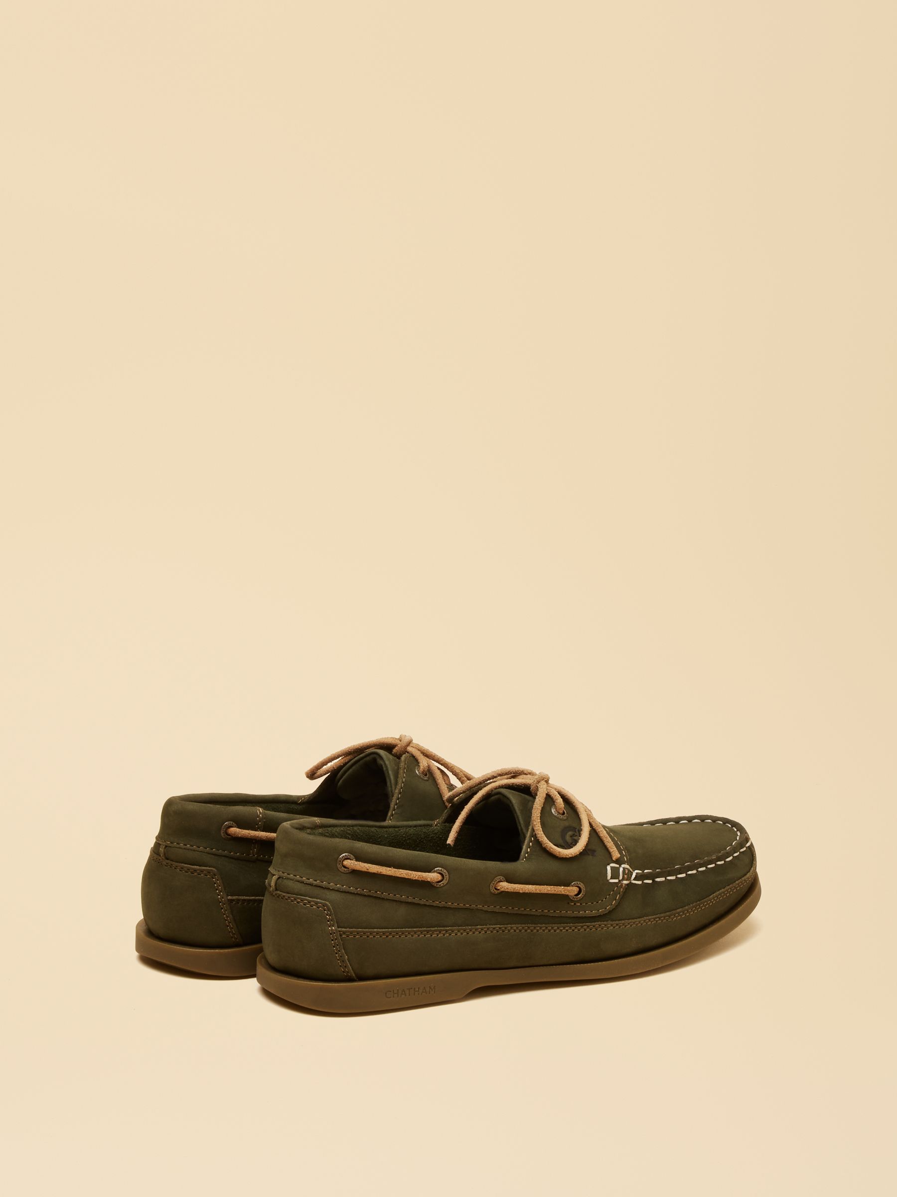 Joules X Chatham Green Cove Deck Shoes - Image 3 of 6