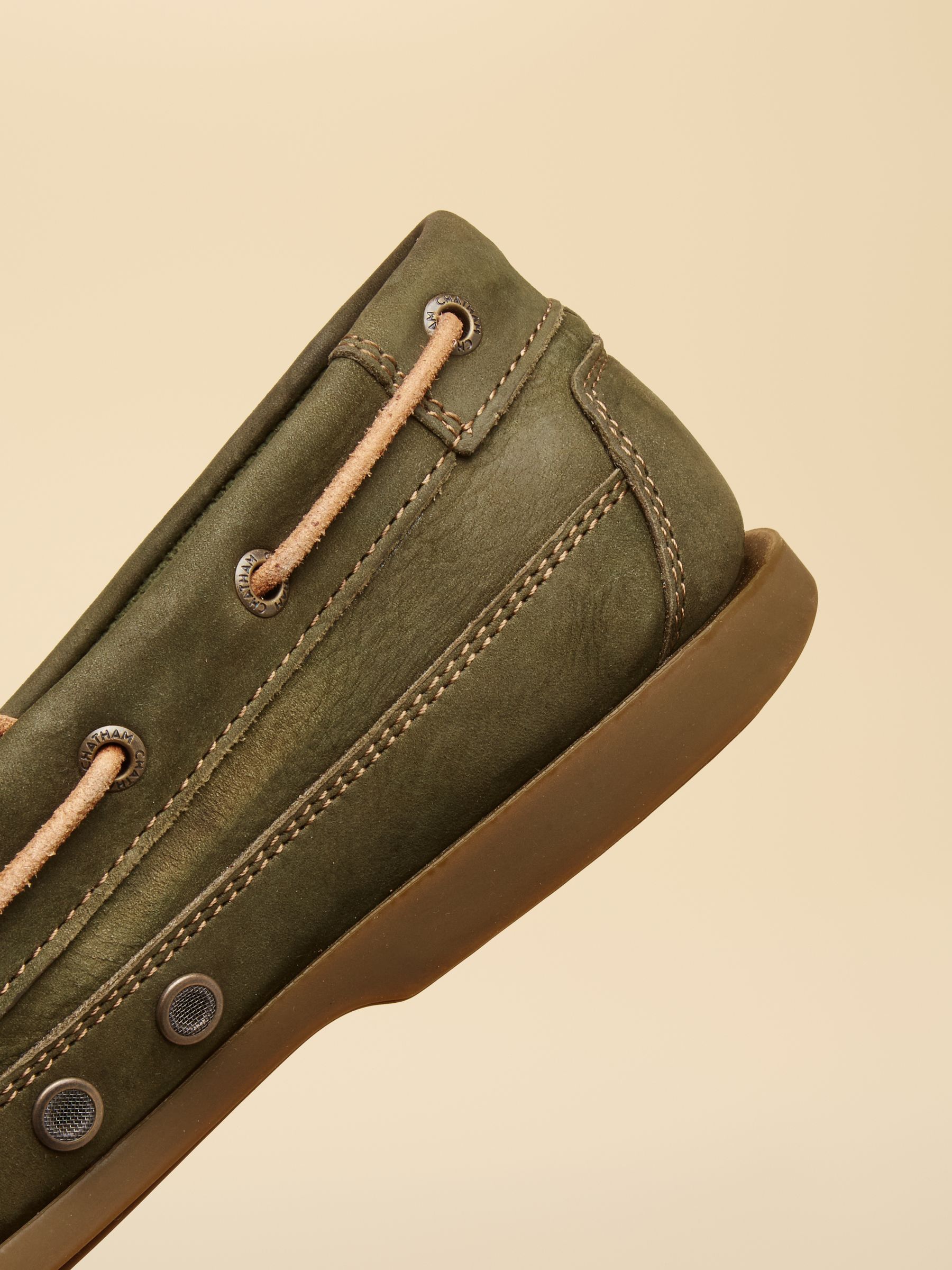 Joules X Chatham Green Cove Deck Shoes - Image 6 of 6