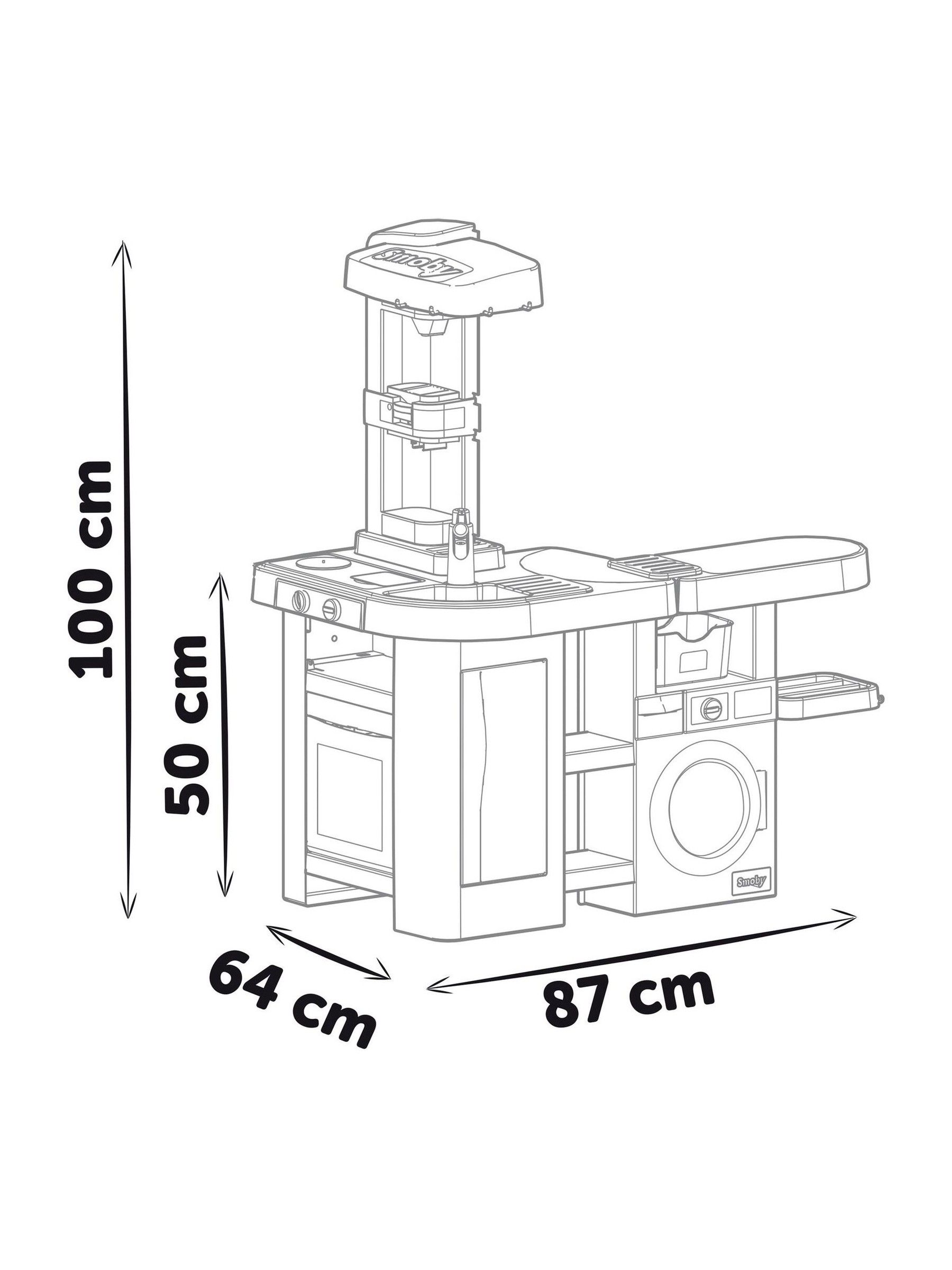 Smoby Tefal Studio Utility Kitchen Bubble - Image 6 of 6