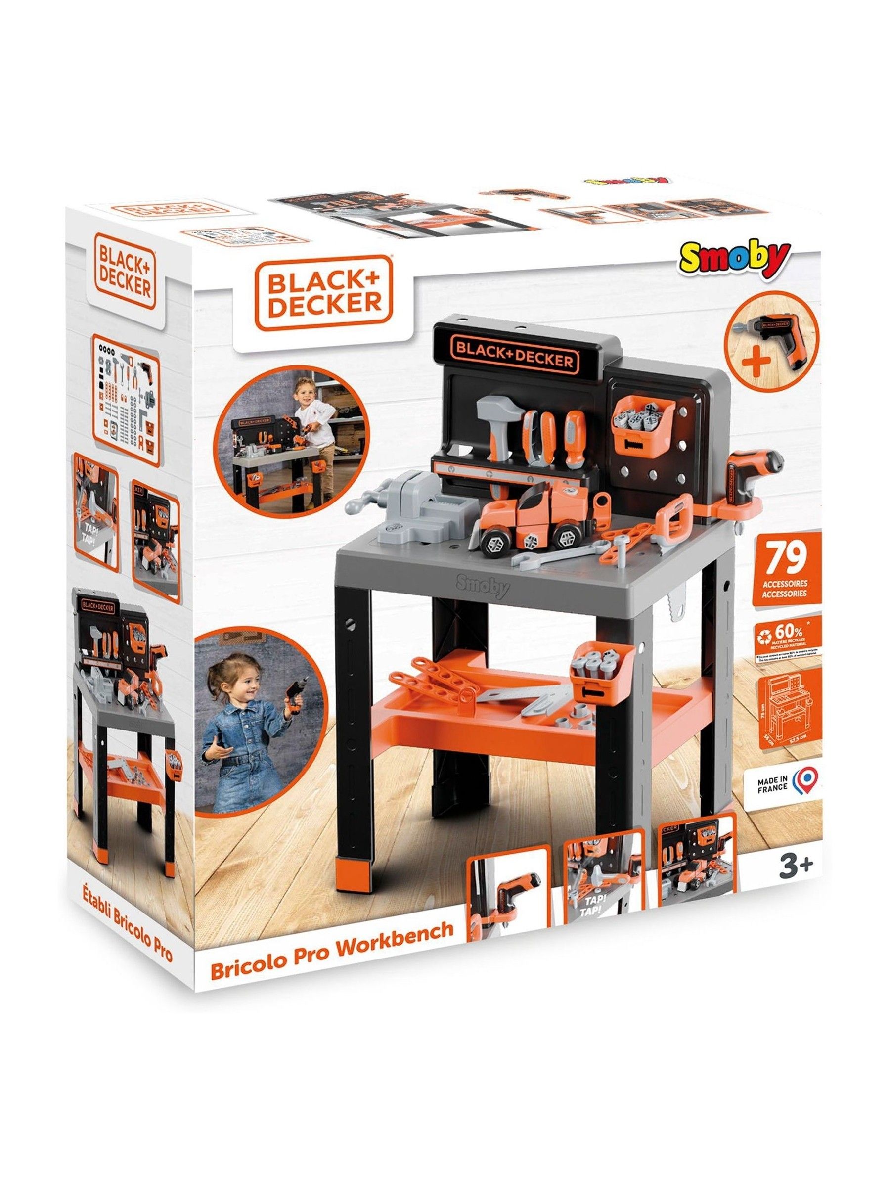 Smoby Black and Decker Bricolo Pro Workbench - Image 5 of 6