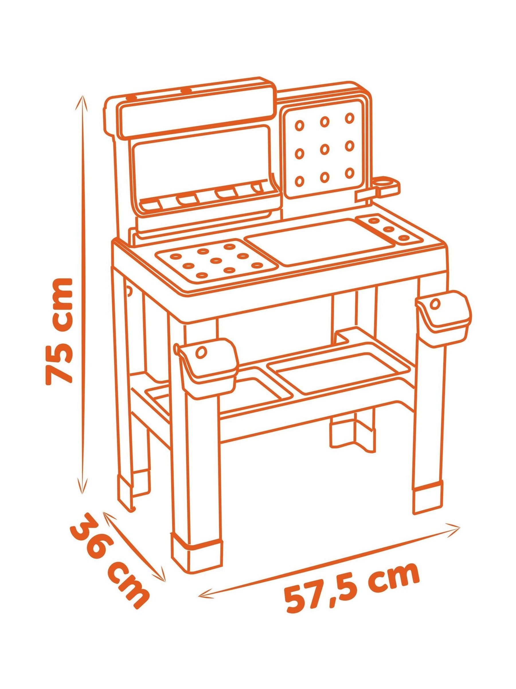 Smoby Black and Decker Bricolo Pro Workbench - Image 6 of 6