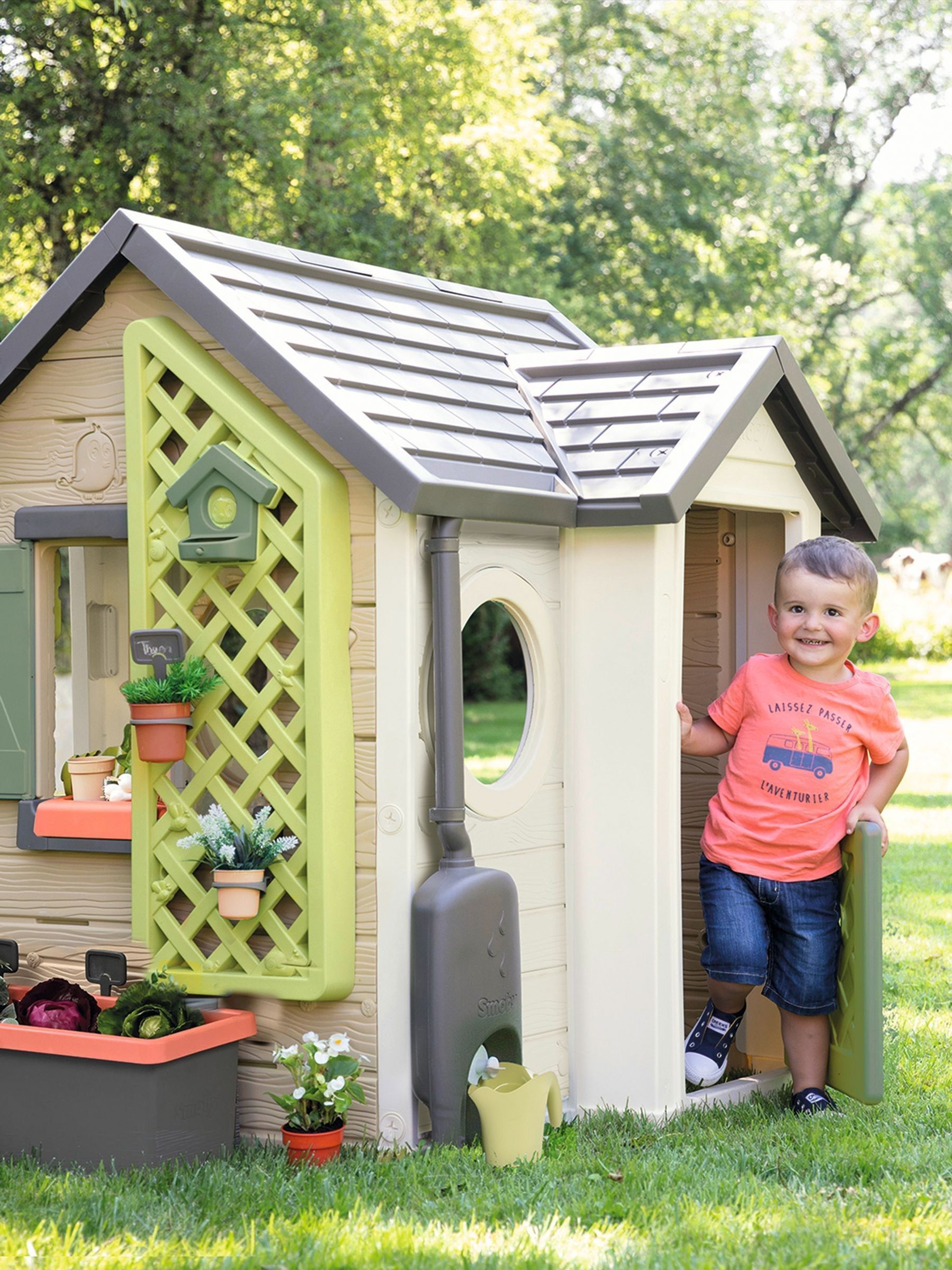 Smoby Cream Life Garden House - Image 1 of 6