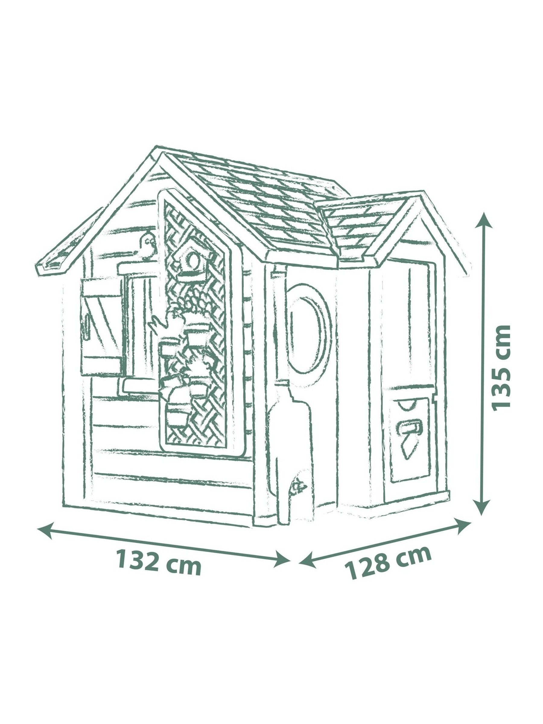 Smoby Cream Life Garden House - Image 5 of 6