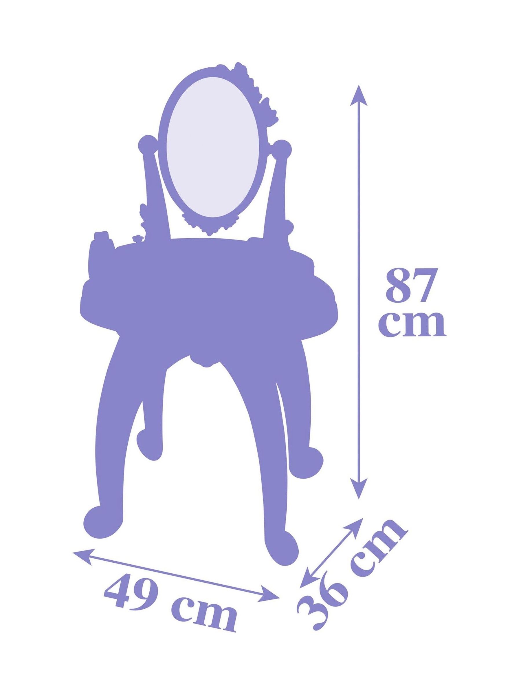 Smoby Frozen 2-in-1 Dressing Table - Image 3 of 4