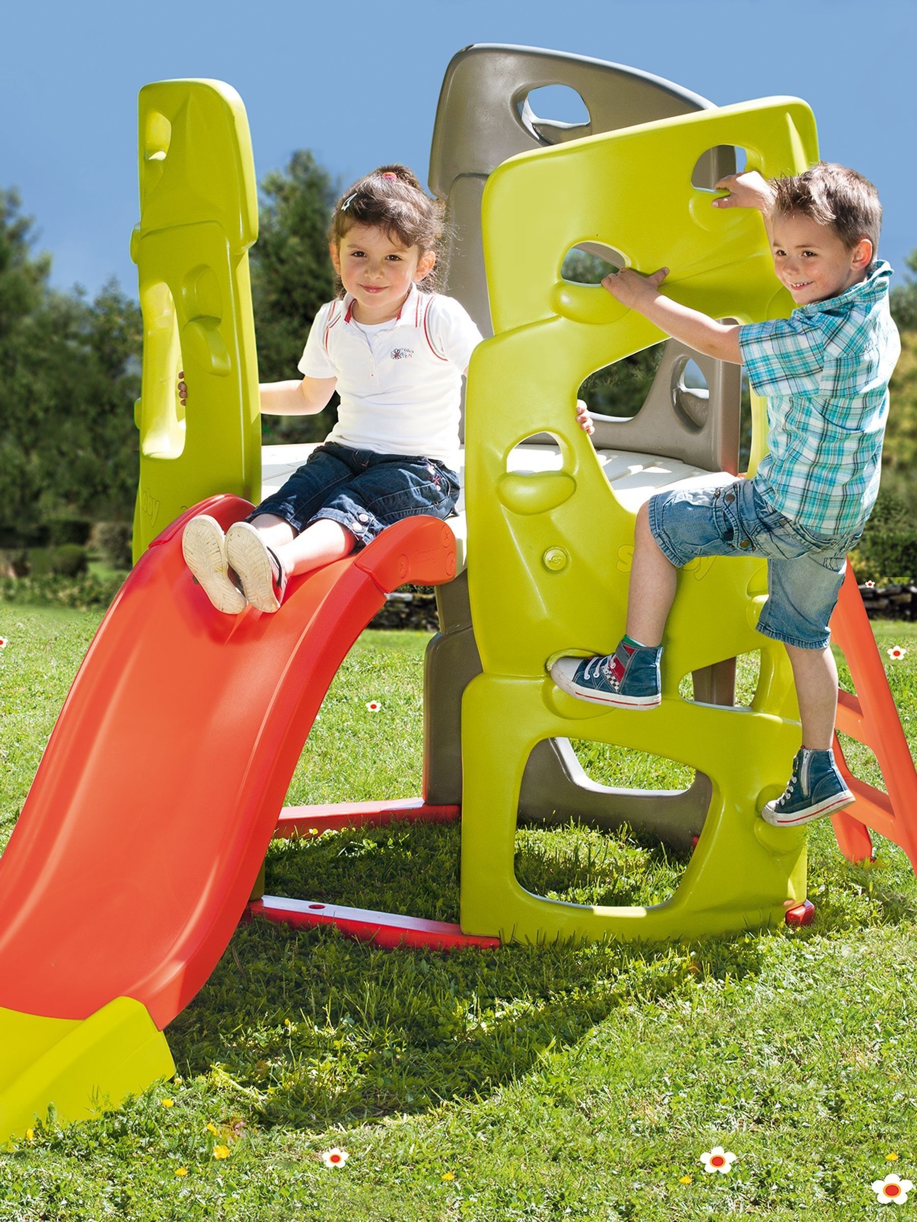 Smoby Lime Green Climbing Tower - Image 1 of 6