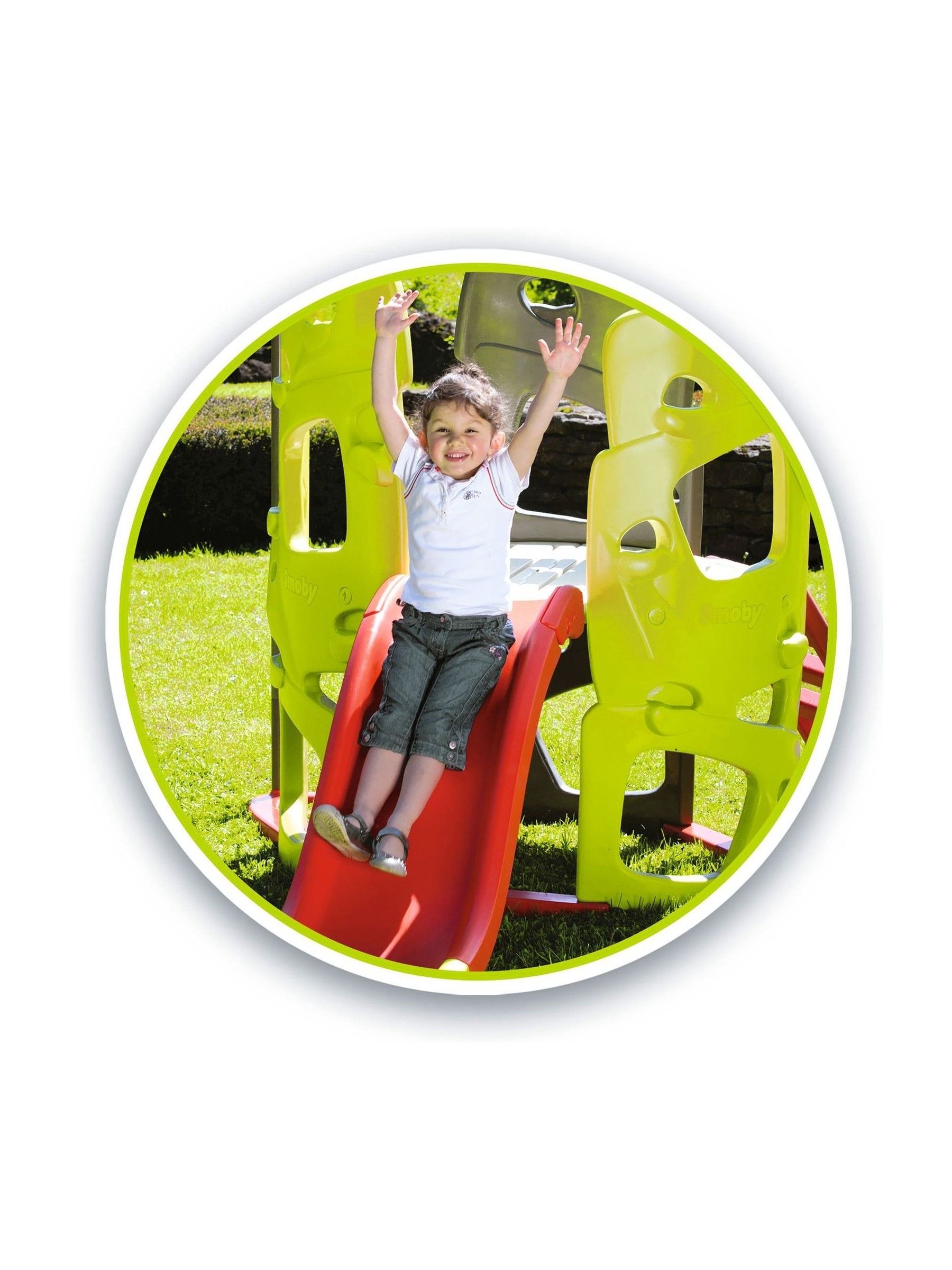 Smoby Lime Green Climbing Tower - Image 4 of 6