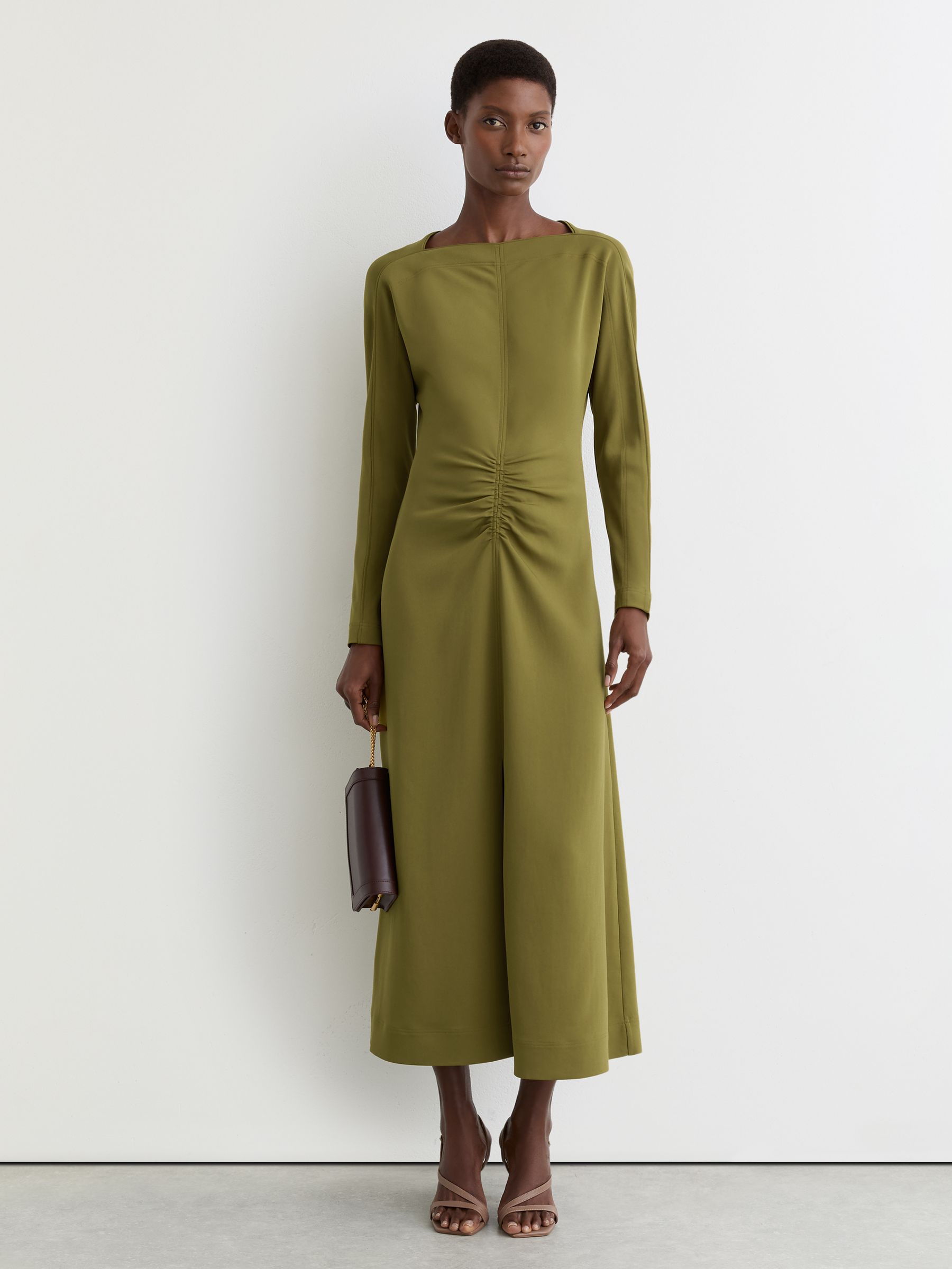 Dress in Chartreuse Green - Image 1 of 9