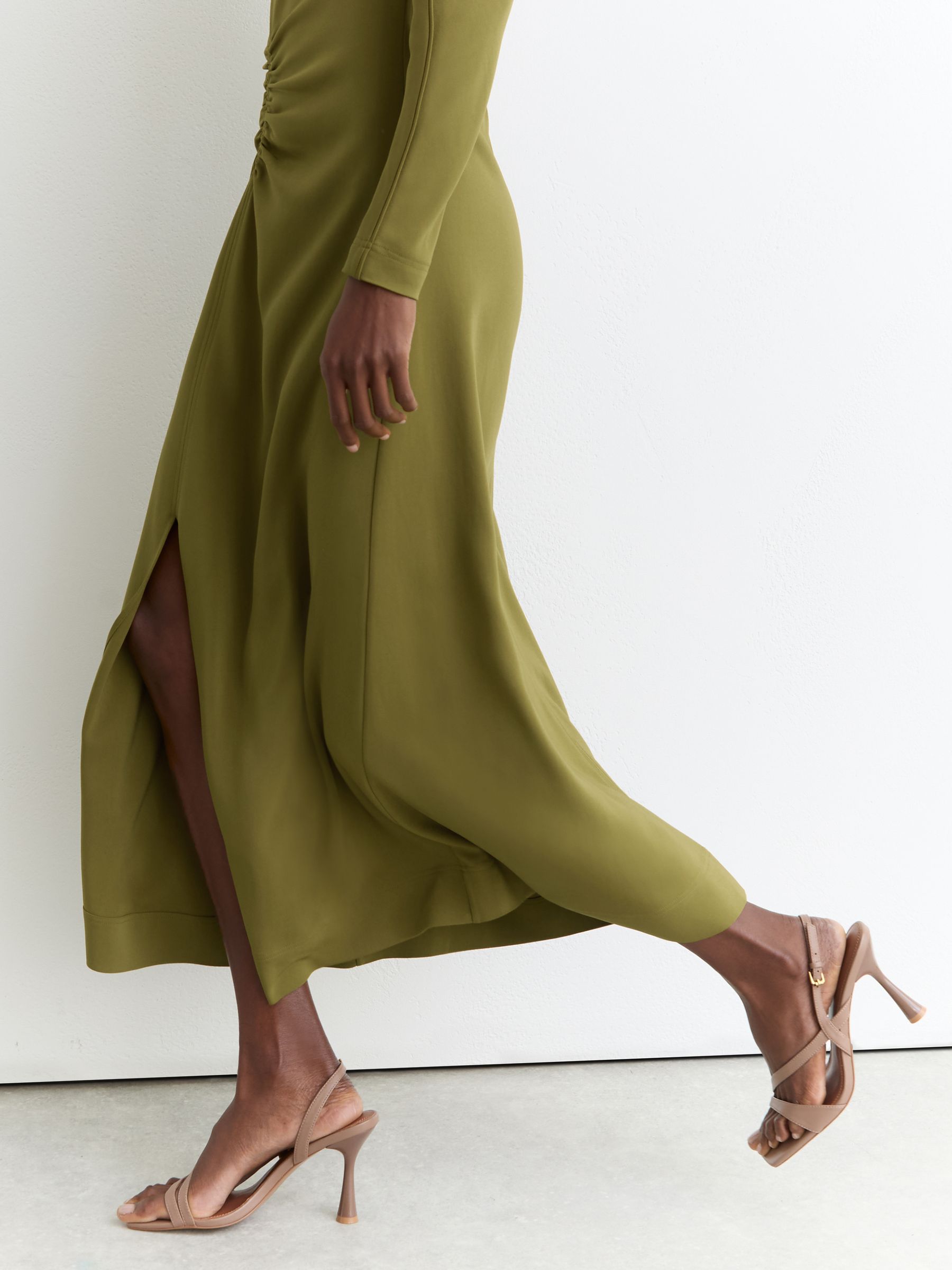 Dress in Chartreuse Green - Image 6 of 9