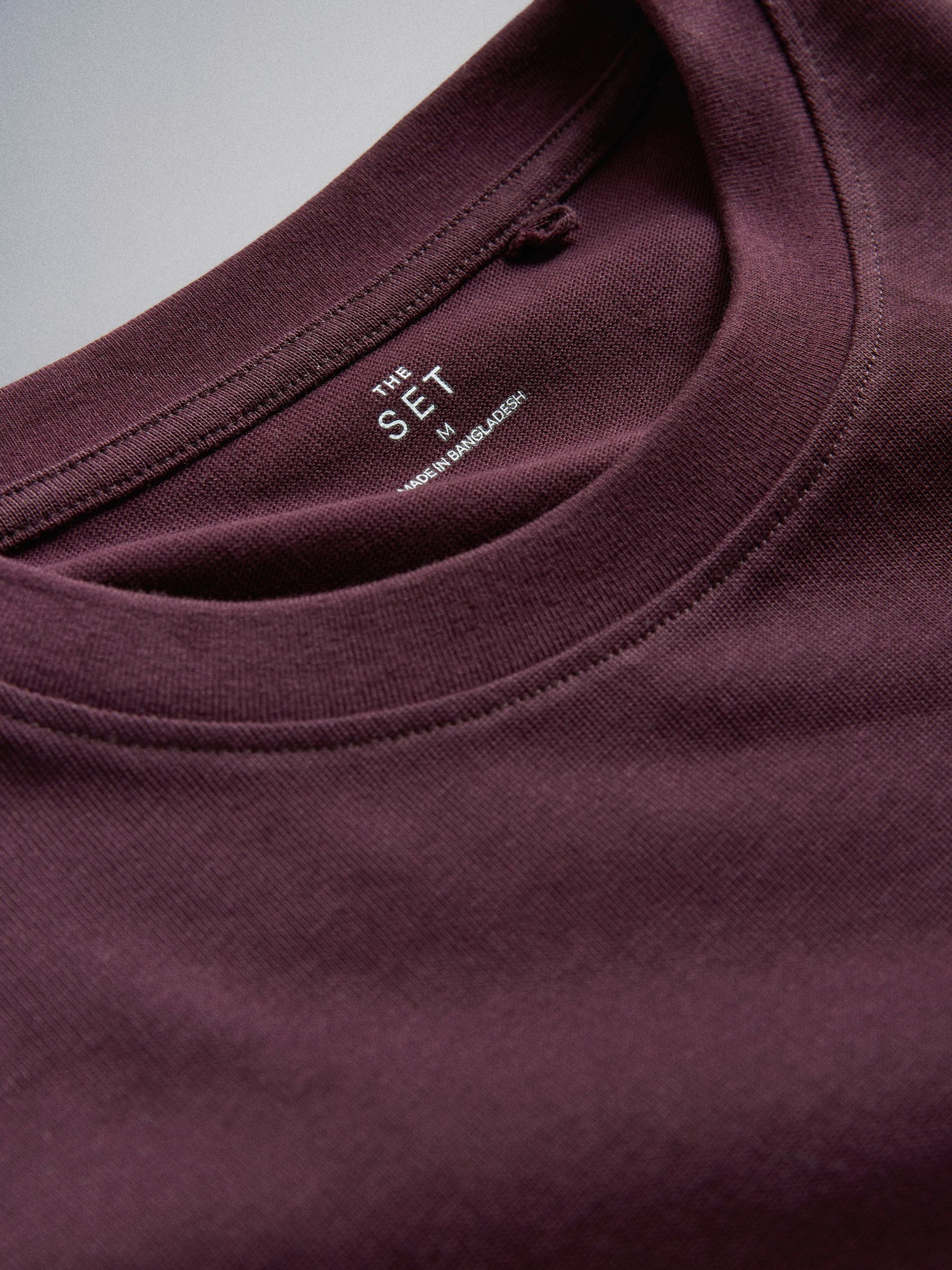 2 Pack Heavyweight Skirt and T-Shirt Co-Ord Burgundy Plum - Image 6 of 6