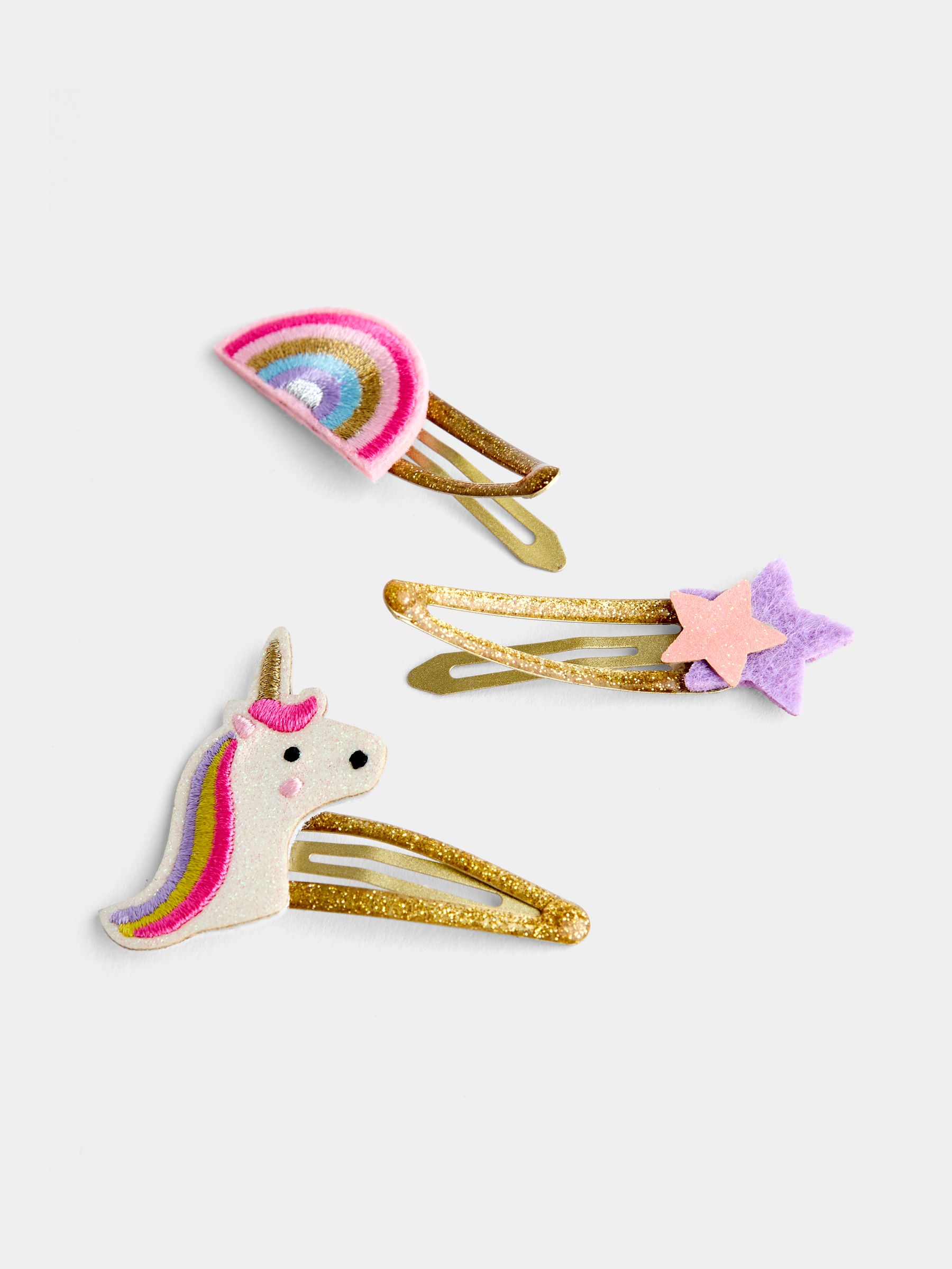 Pink 3-Pack Clips Unicorn - Image 3 of 4