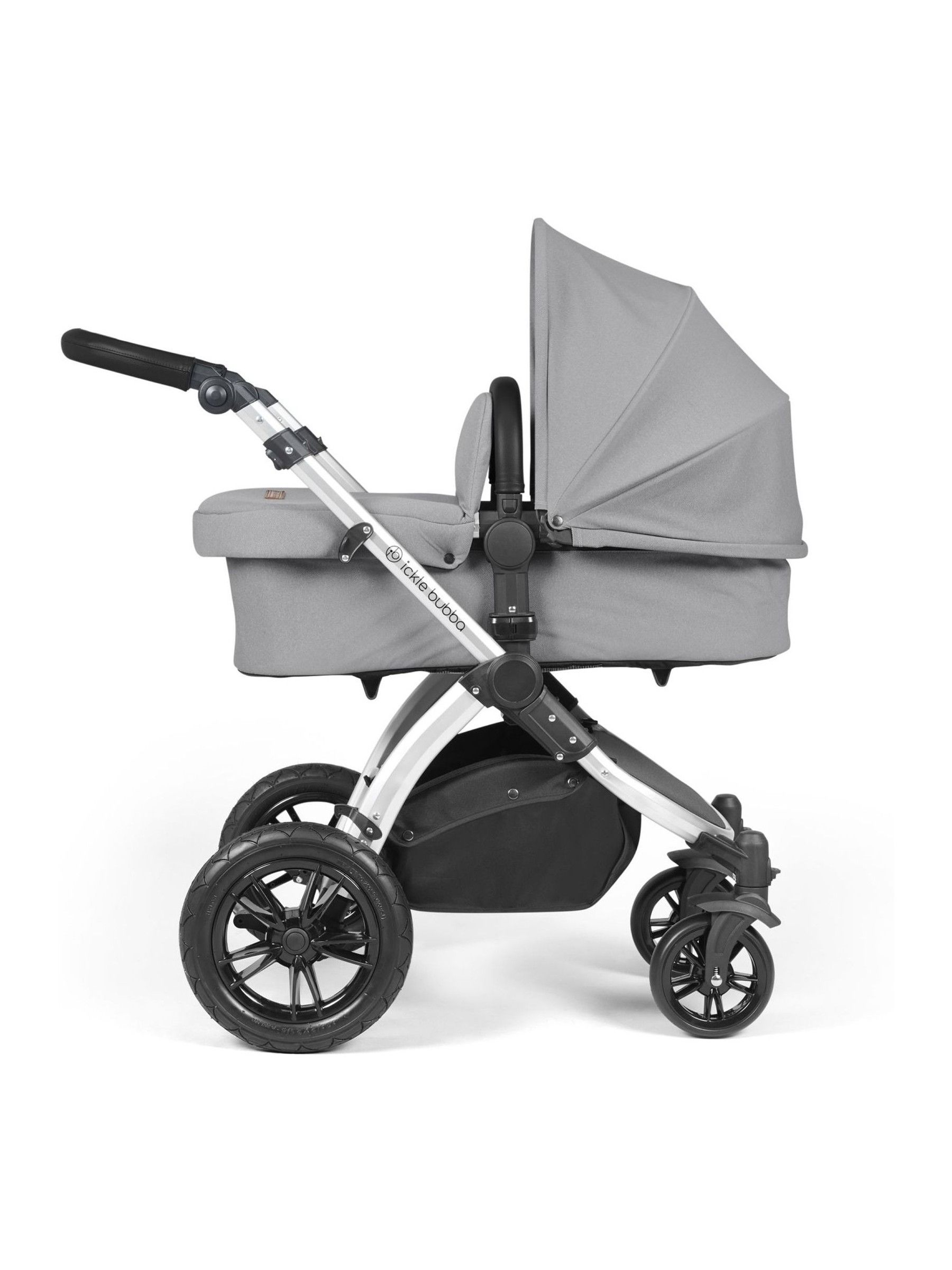 Ickle Bubba 12 Piece Grey Stomp Luxe Travel System with iSize Cirrus Car Seat - Image 3 of 6