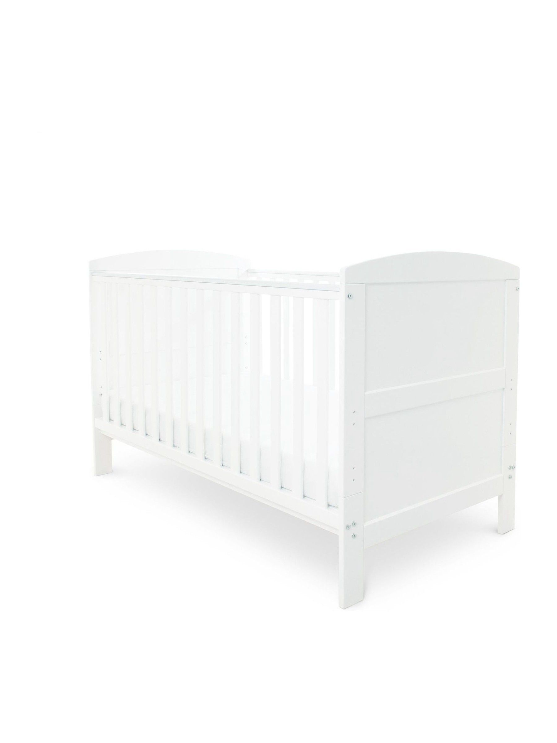 Ickle Bubba White Coleby Classic Cot Bed and Fibre Mattress - Image 2 of 6