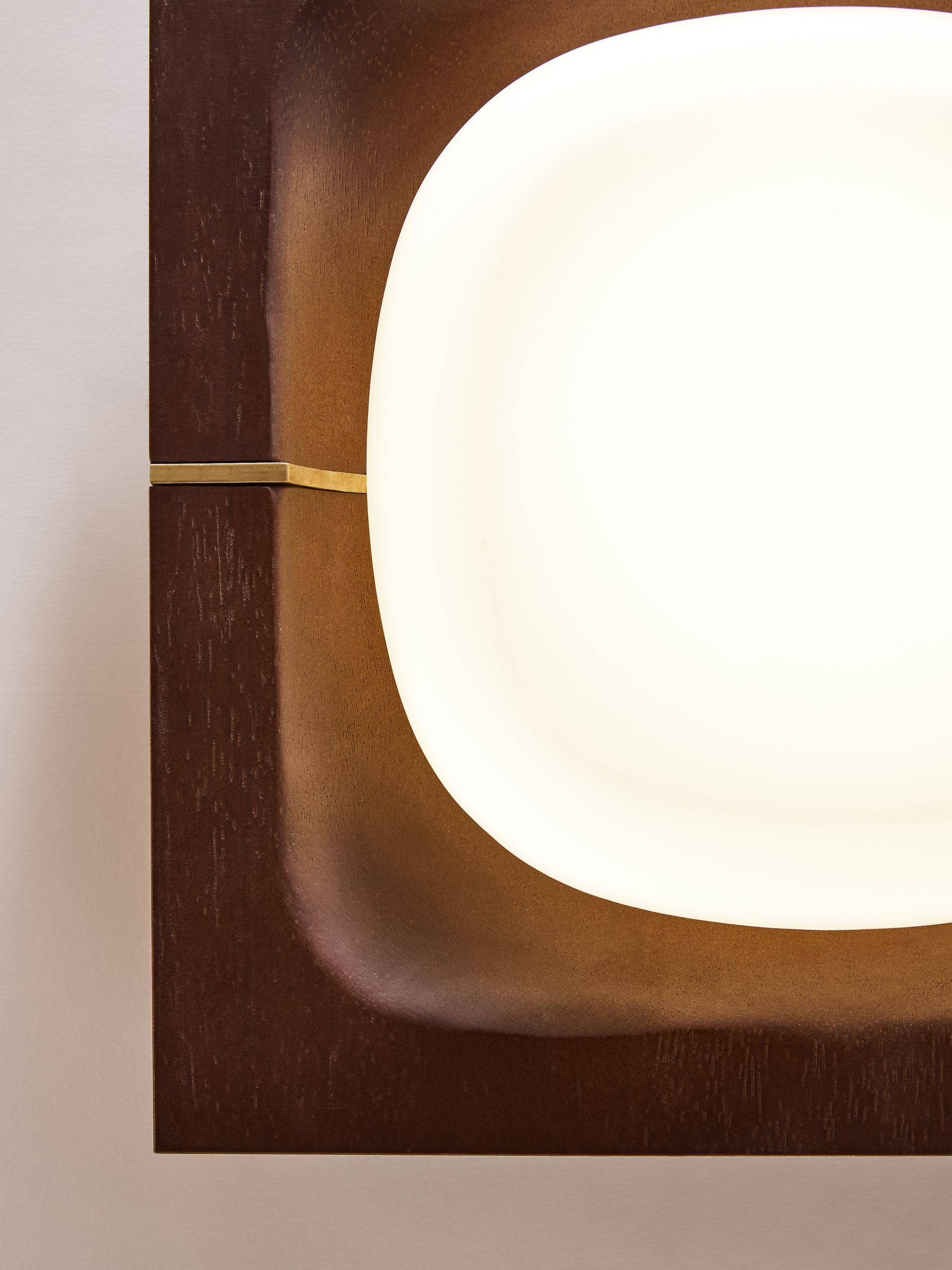 Coffer Flush Light in Wood - Image 3 of 5