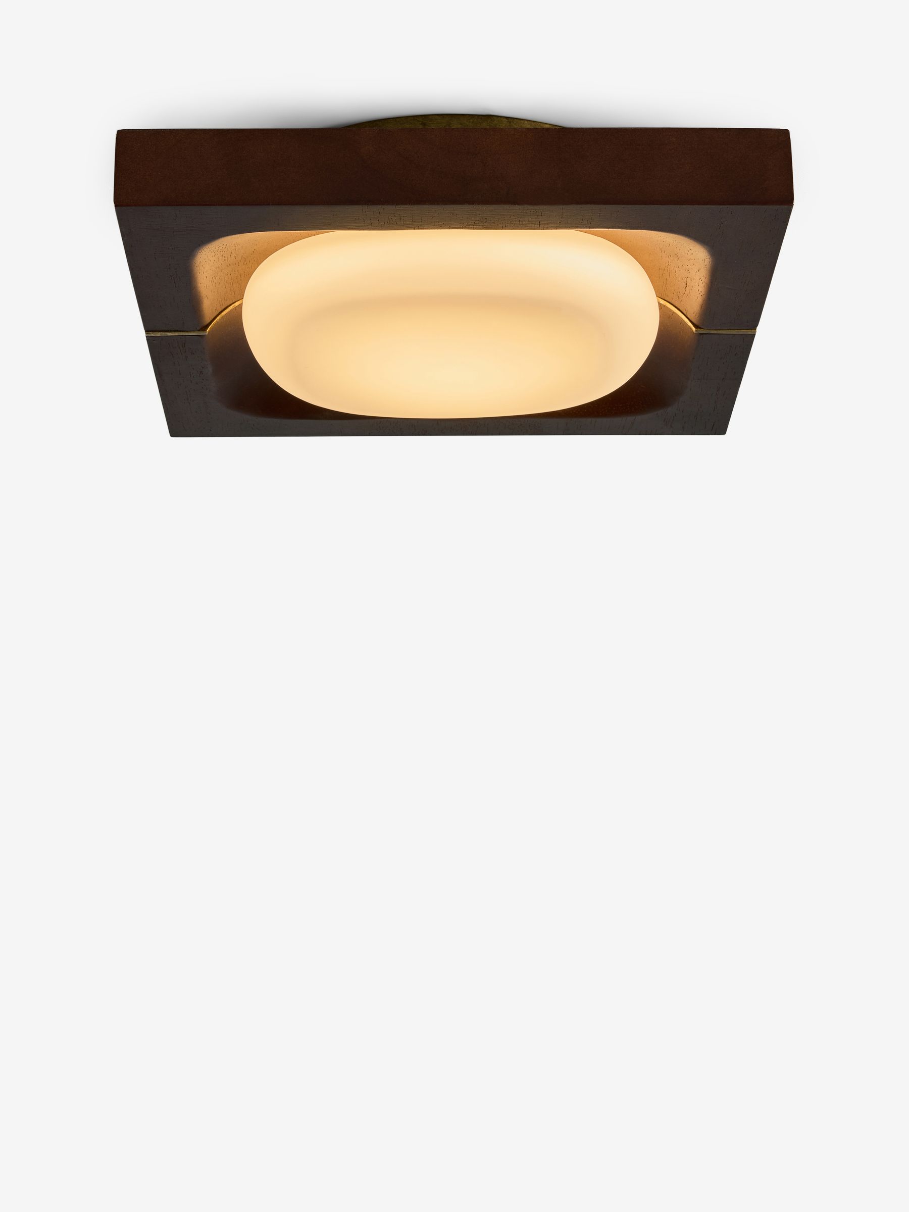 Coffer Flush Light in Wood - Image 4 of 5