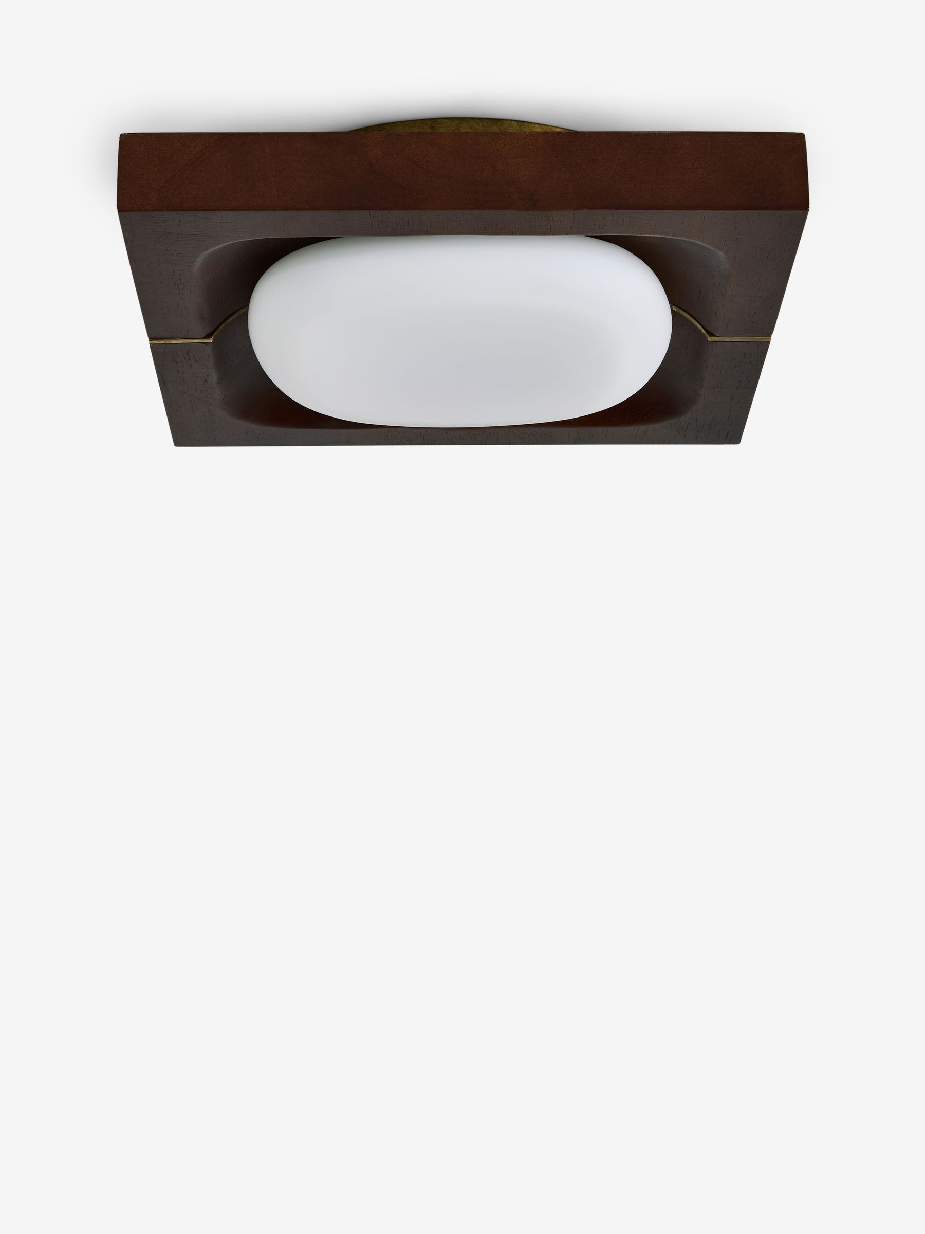 Coffer Flush Light in Wood - Image 5 of 5 Coffer Flush Light in Wood - Image 5 of 5