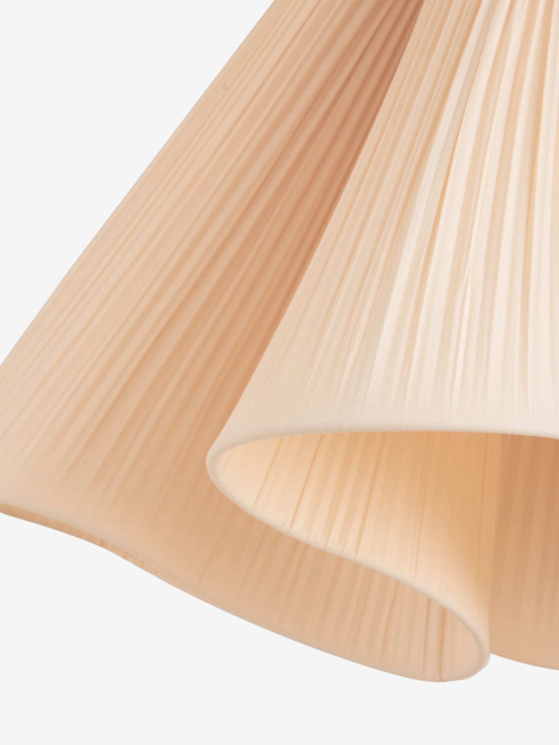 Caspian Pleated Easy Fit Light Shade in Cream - Image 5 of 5