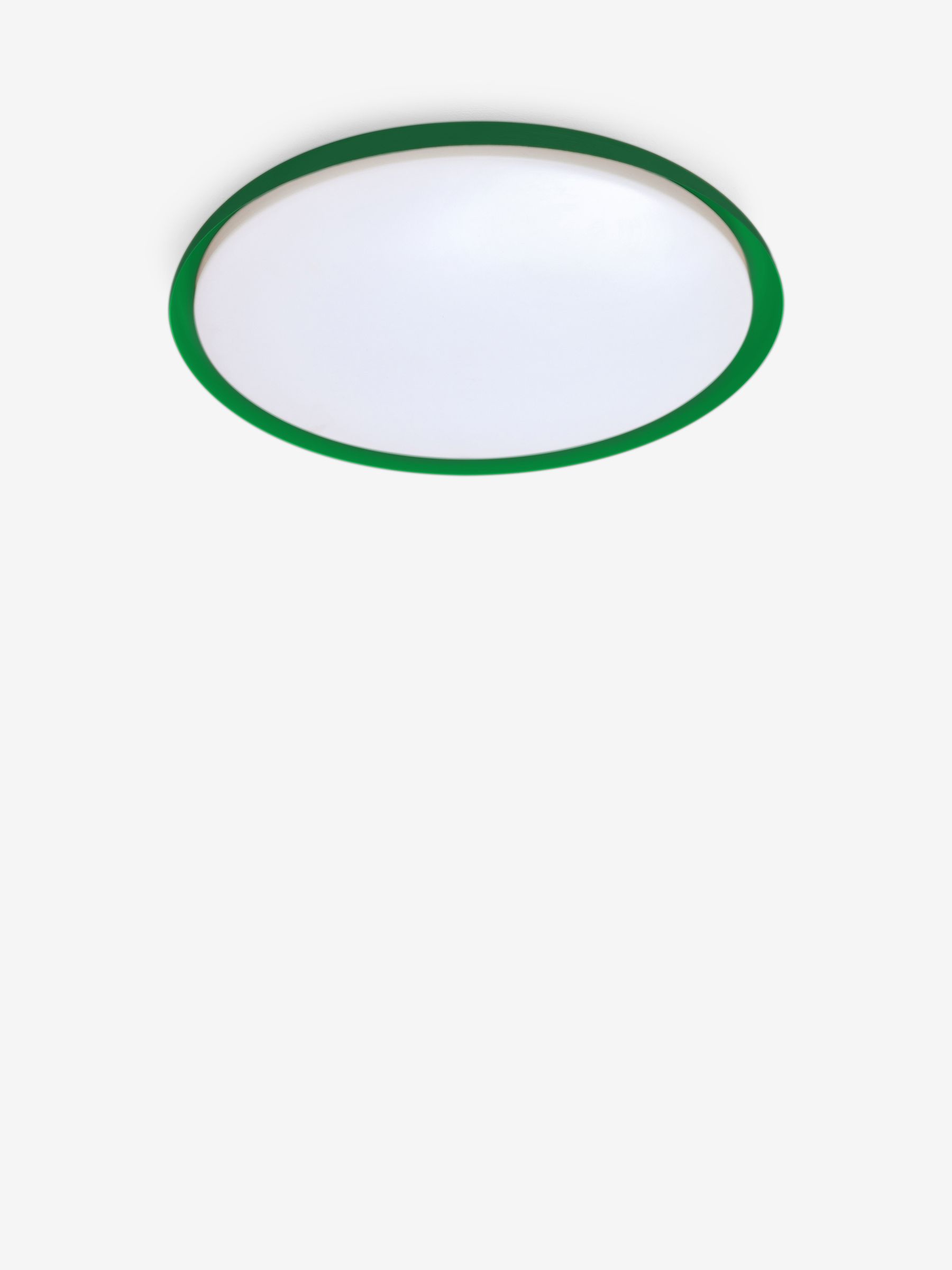 Nura Flush Bathroom Ceiling Light in Green - Image 4 of 5