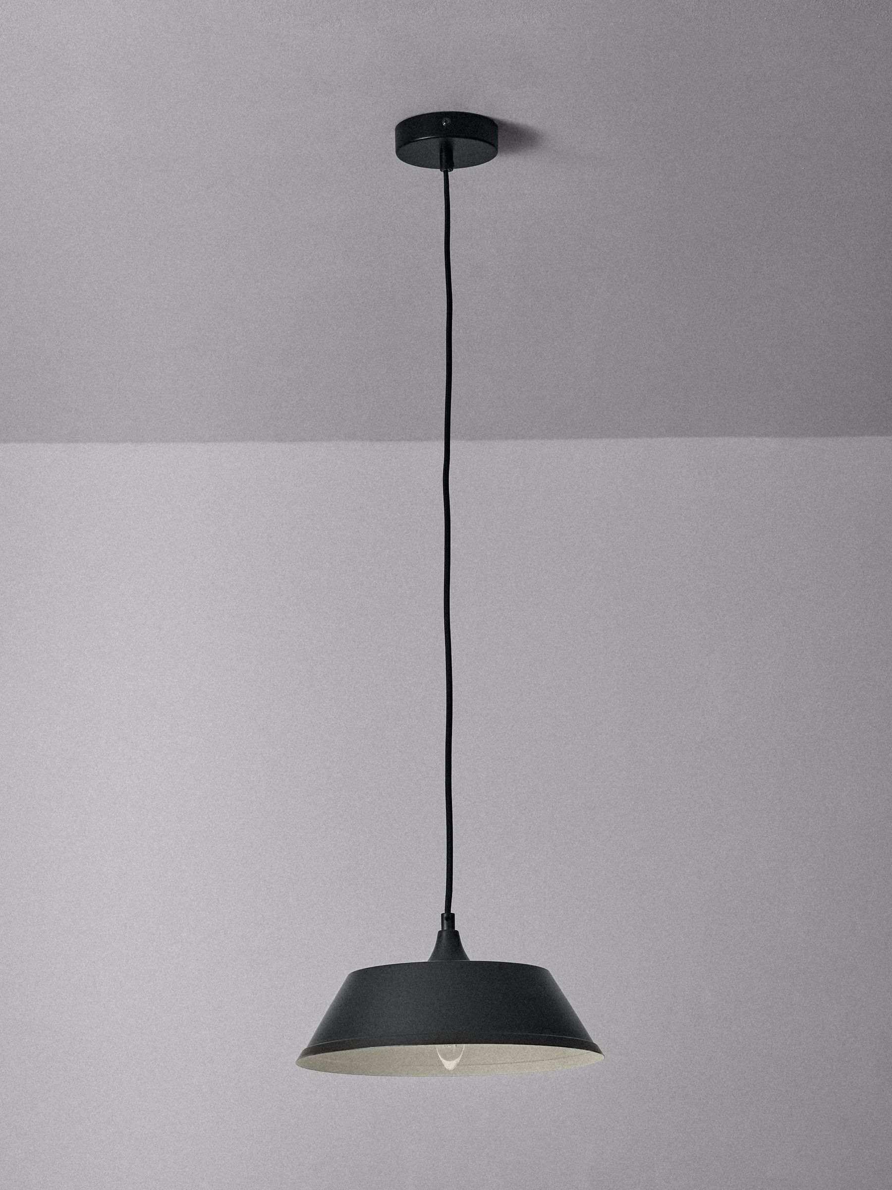 The Set 3 Pack Black Metal Pendant Ceiling Light - Image 6 of 7
